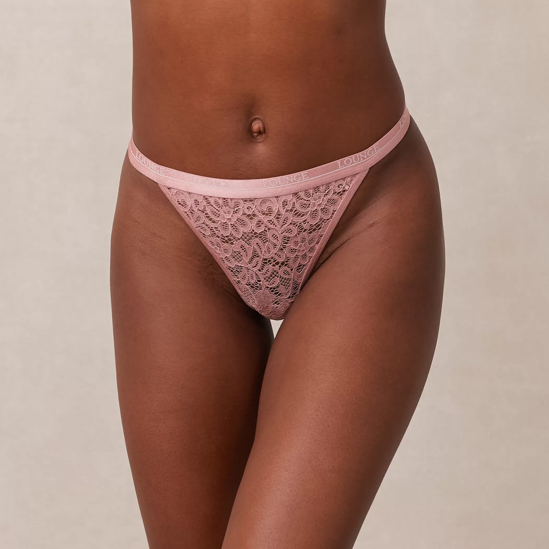 Panties | Lounge Balcony Thong - Pink