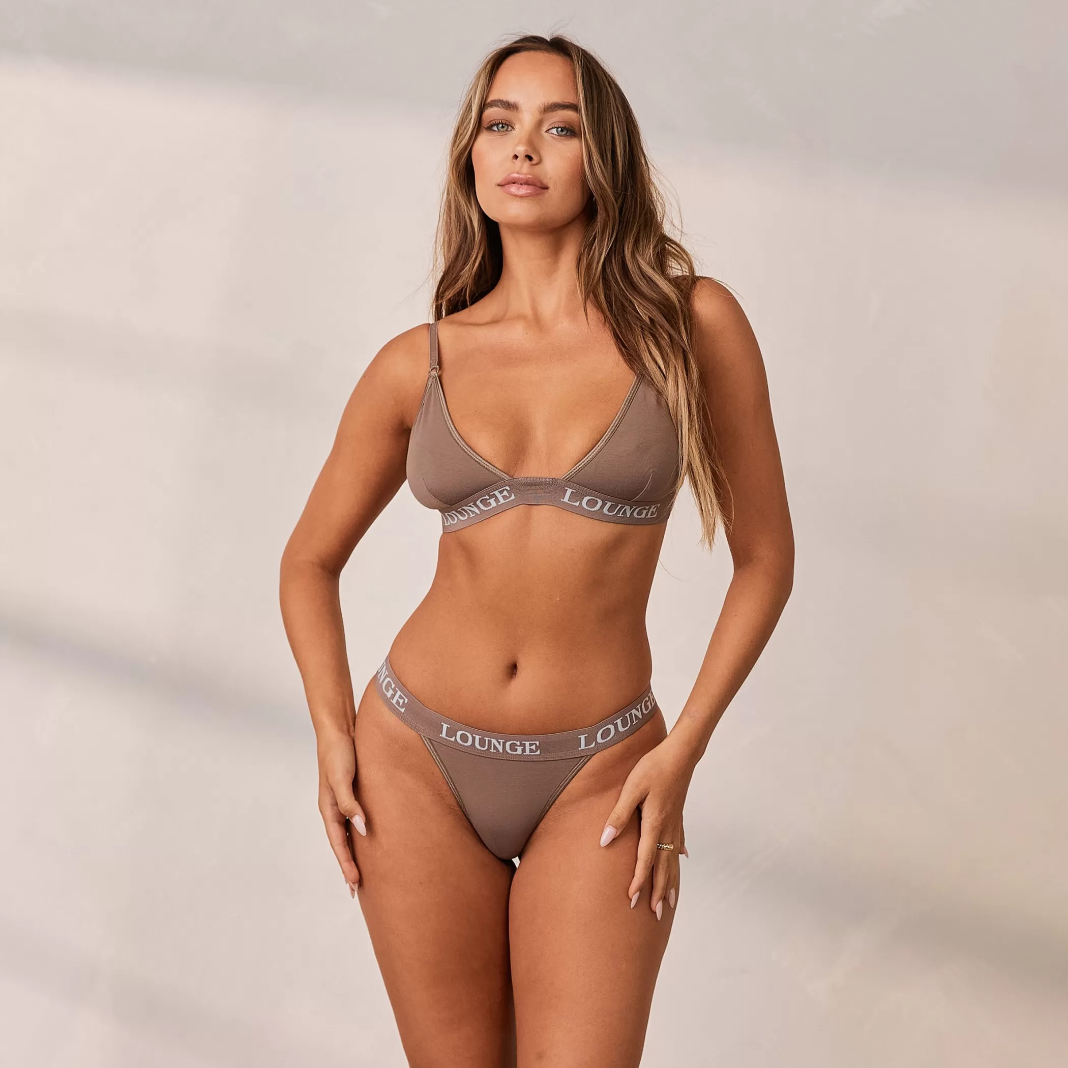 Solutions | Triangle | Lounge Bamboo Triangle Bra - Coffee