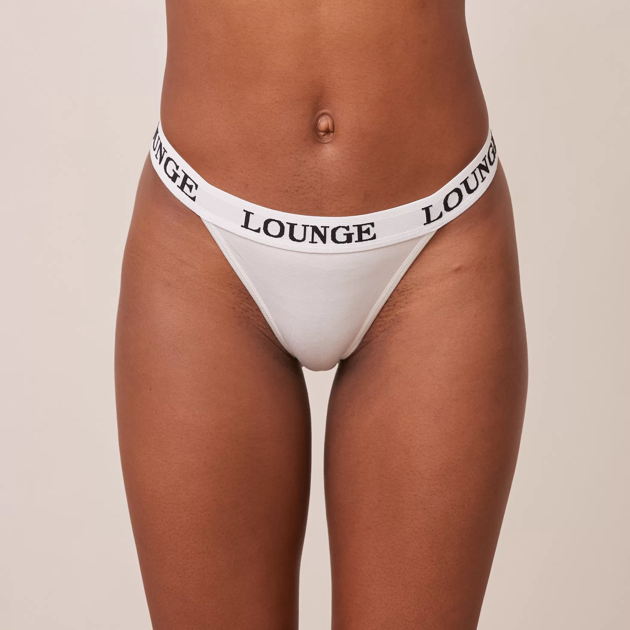 Thongs | Bestsellers | Lounge Bamboo Triangle Thong - All White AllWhite