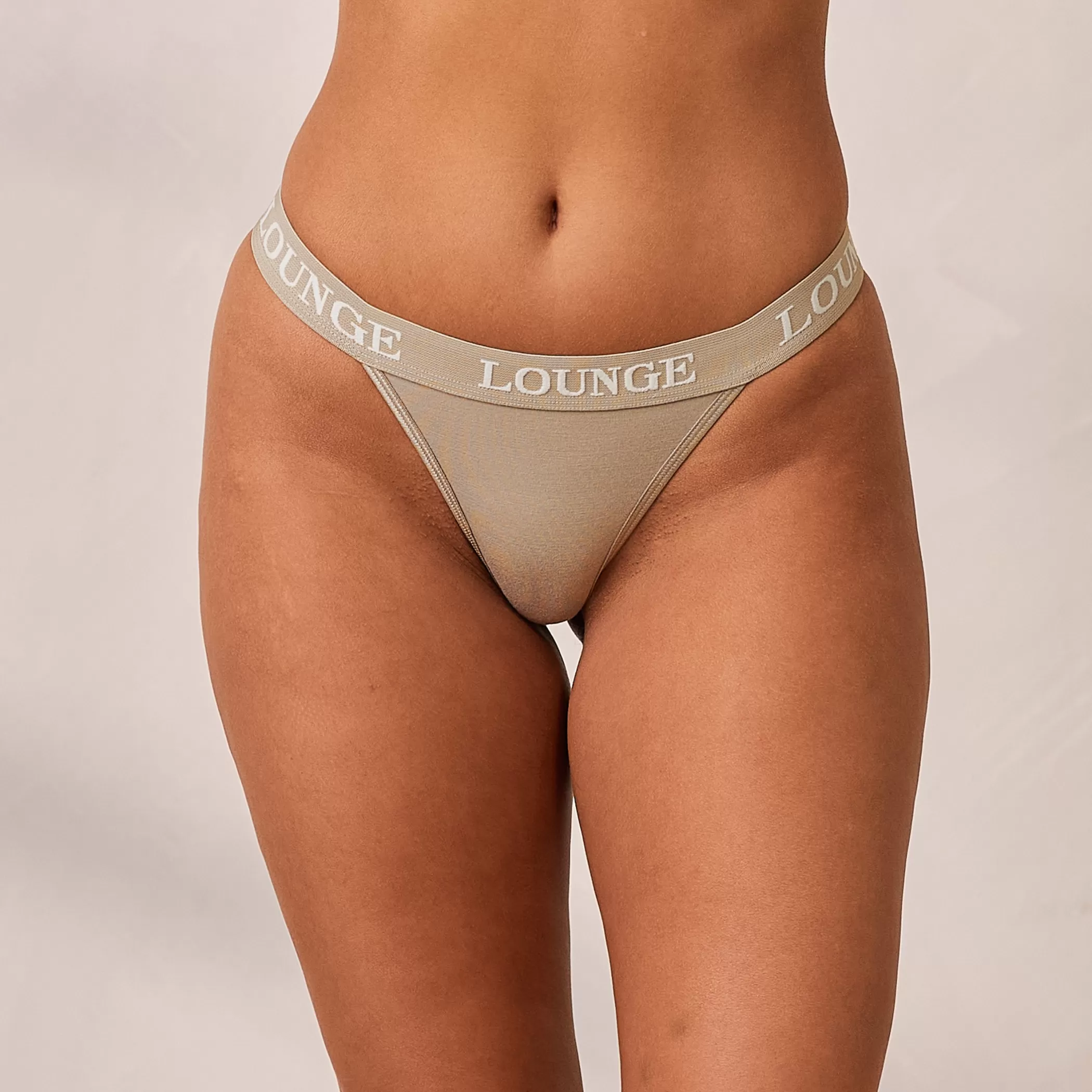 Bestsellers | Lounge Bamboo Triangle Thong - Oat