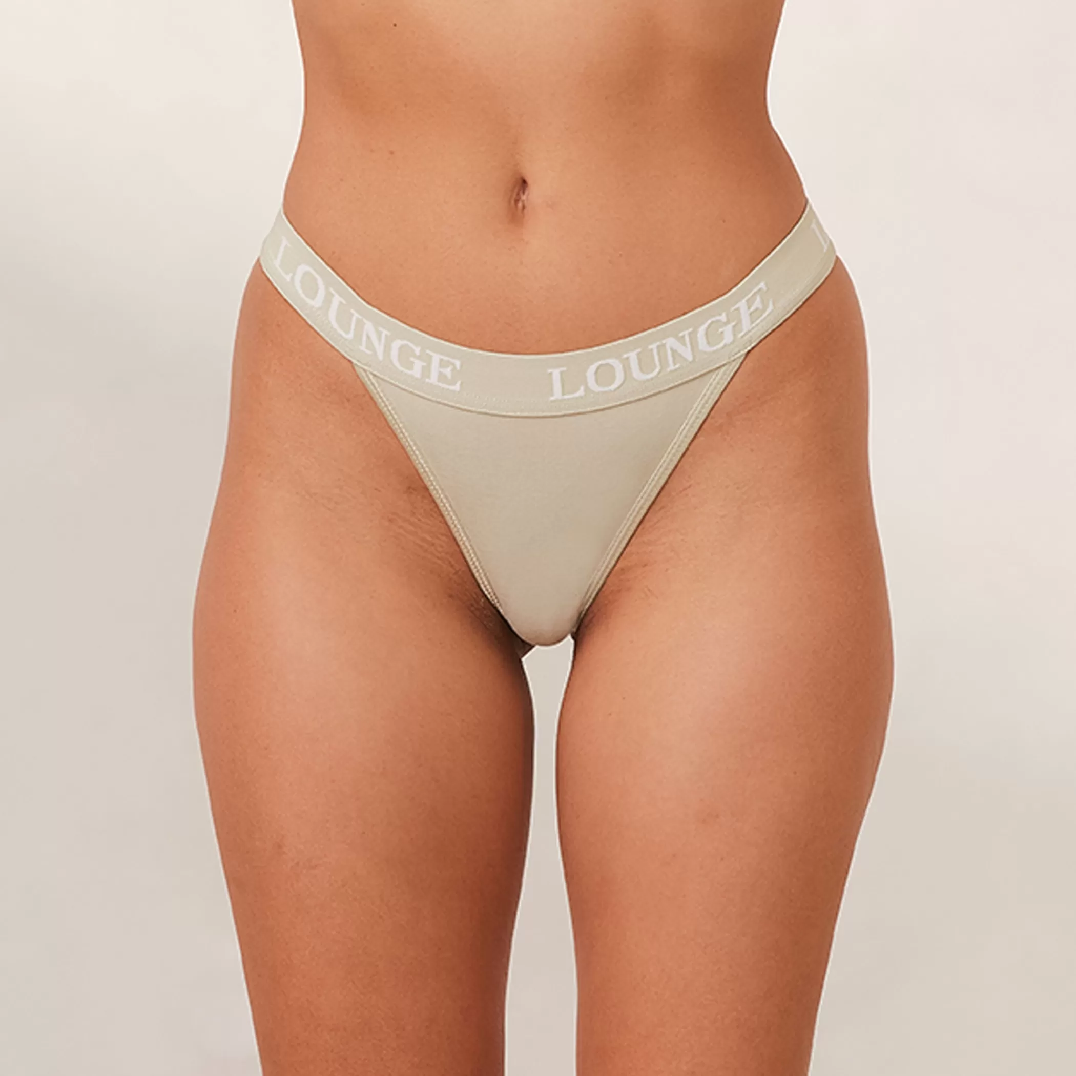 Thongs | Lounge Bamboo Triangle Thong - Olive
