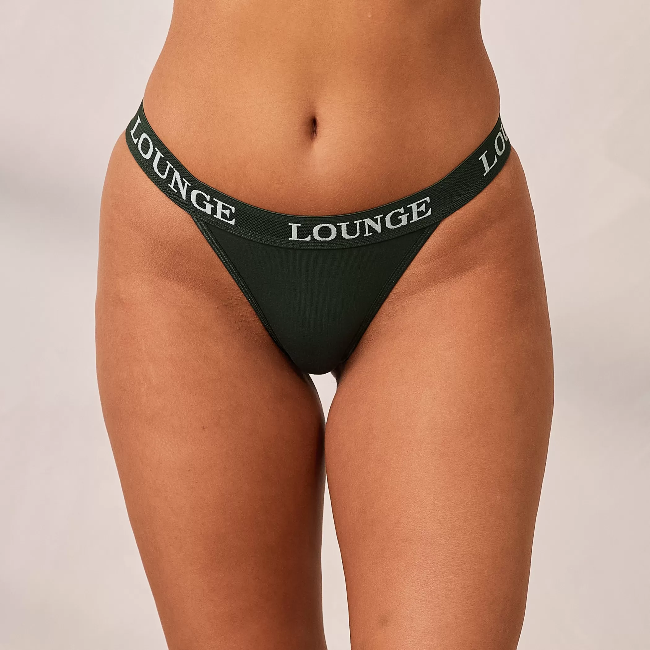 Thongs | Lounge Bamboo Triangle Thong - Pine Green PineGreen
