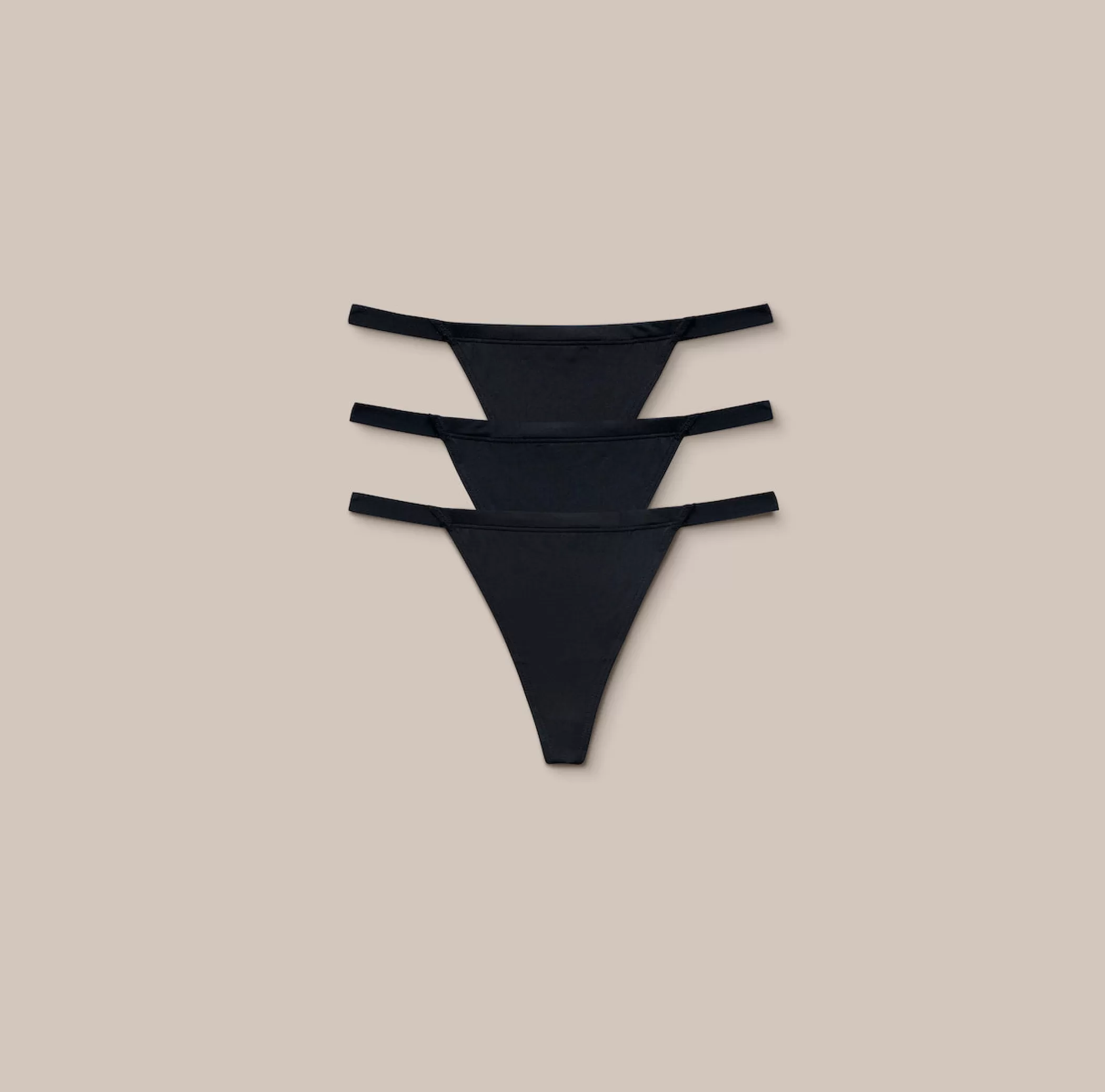 Multipacks | G-strings | Lounge Basic G-Strings (3 Pack) - Black