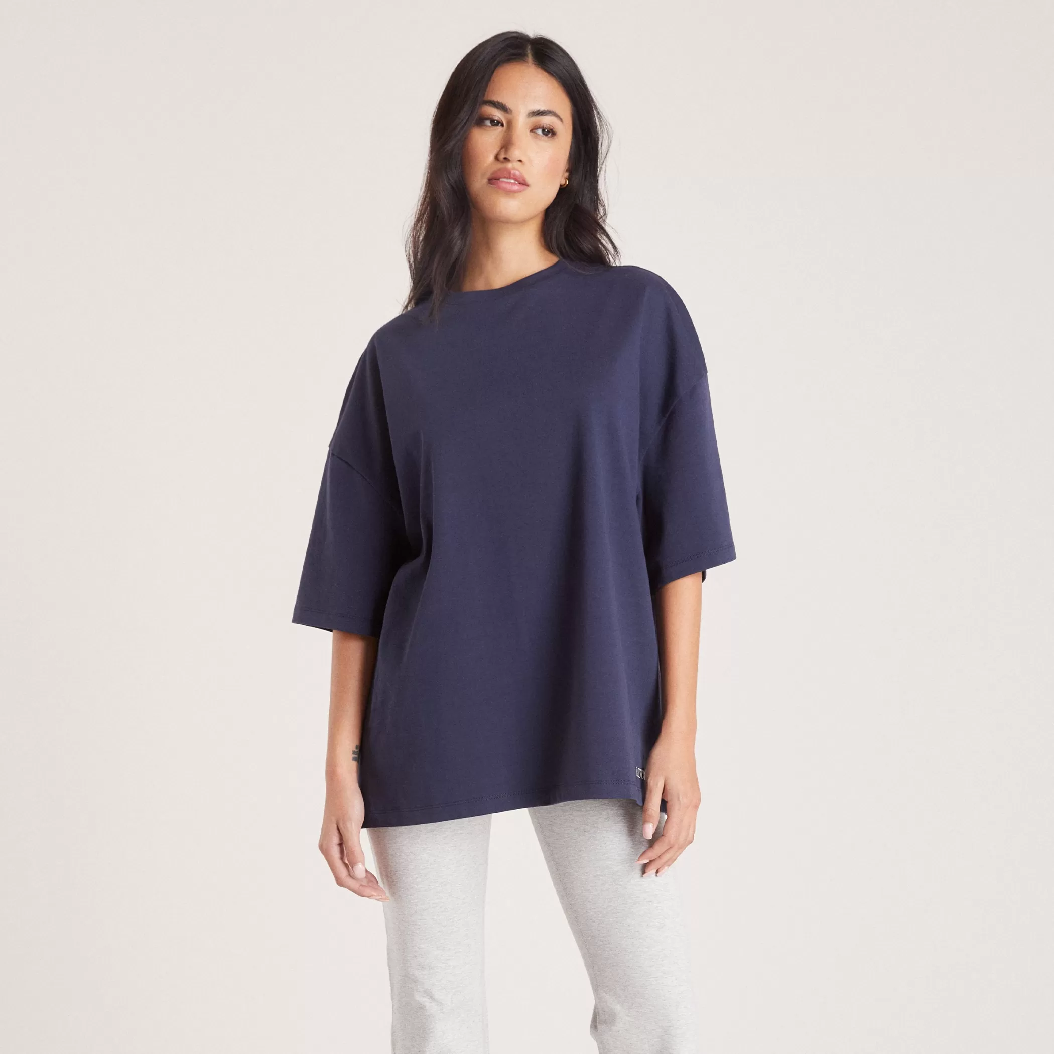 T-shirts & Tops | Sunday Club | Lounge Boxy T-Shirt - Ink Blue InkBlue