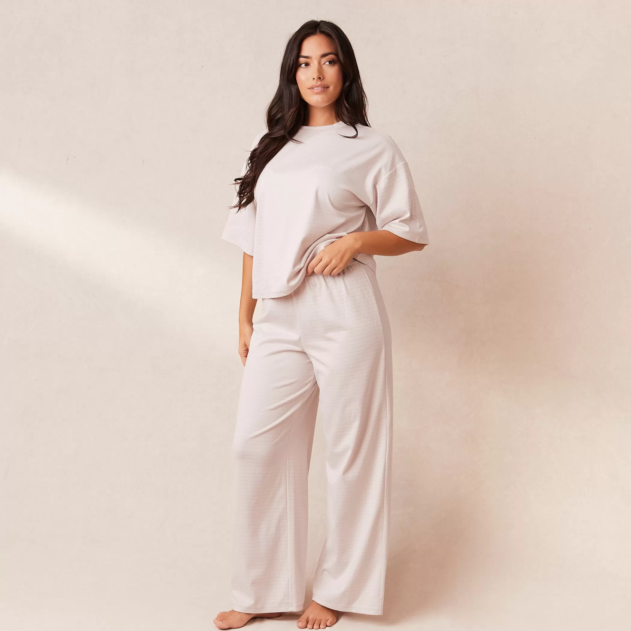 Fleece | Bottoms | Lounge Classic Fleece Oversized Pajama Trousers - Cream