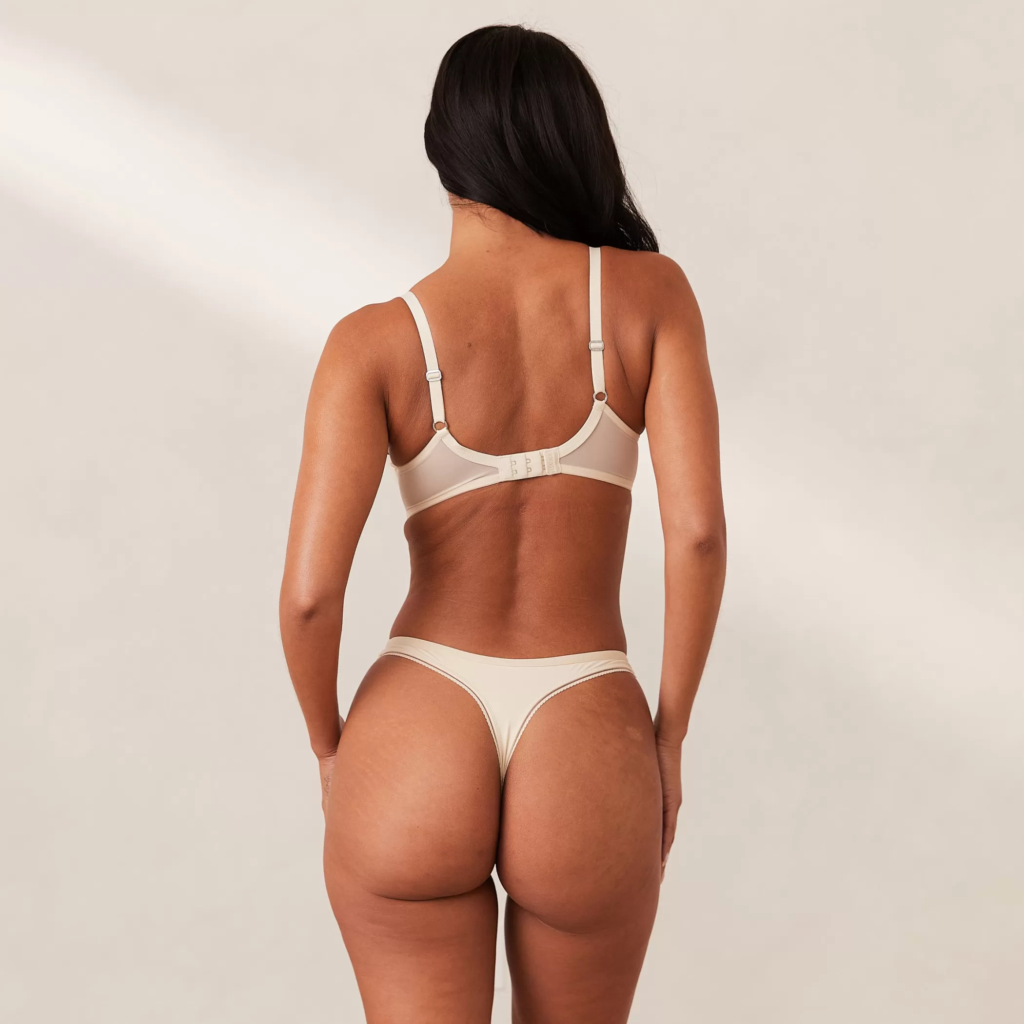 Bridal | Solutions | Lounge Comfort Push-Up T-shirt Bra & Thong Set - Latte