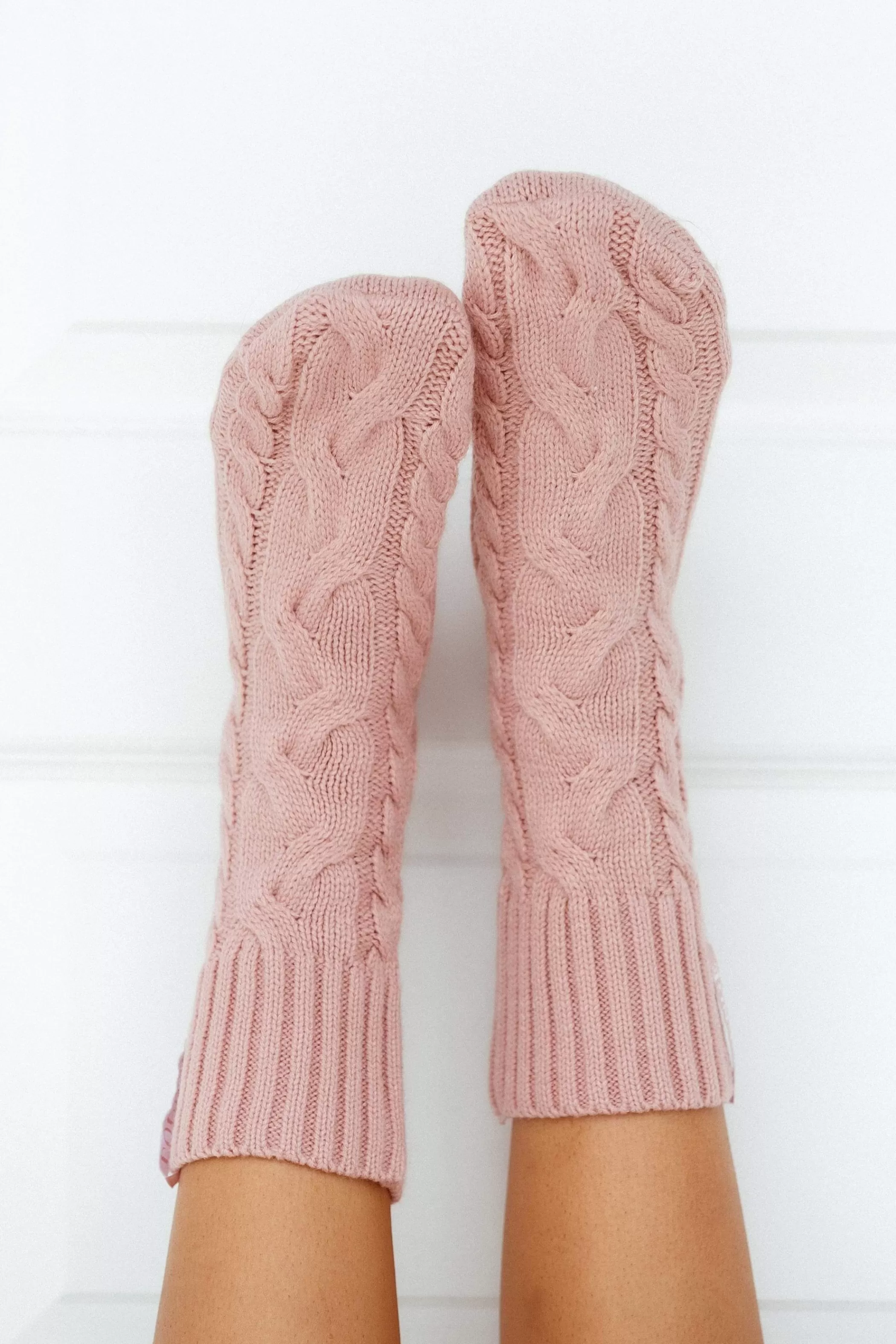 Sleep | Lounge Cosy Knitted Socks - Pink