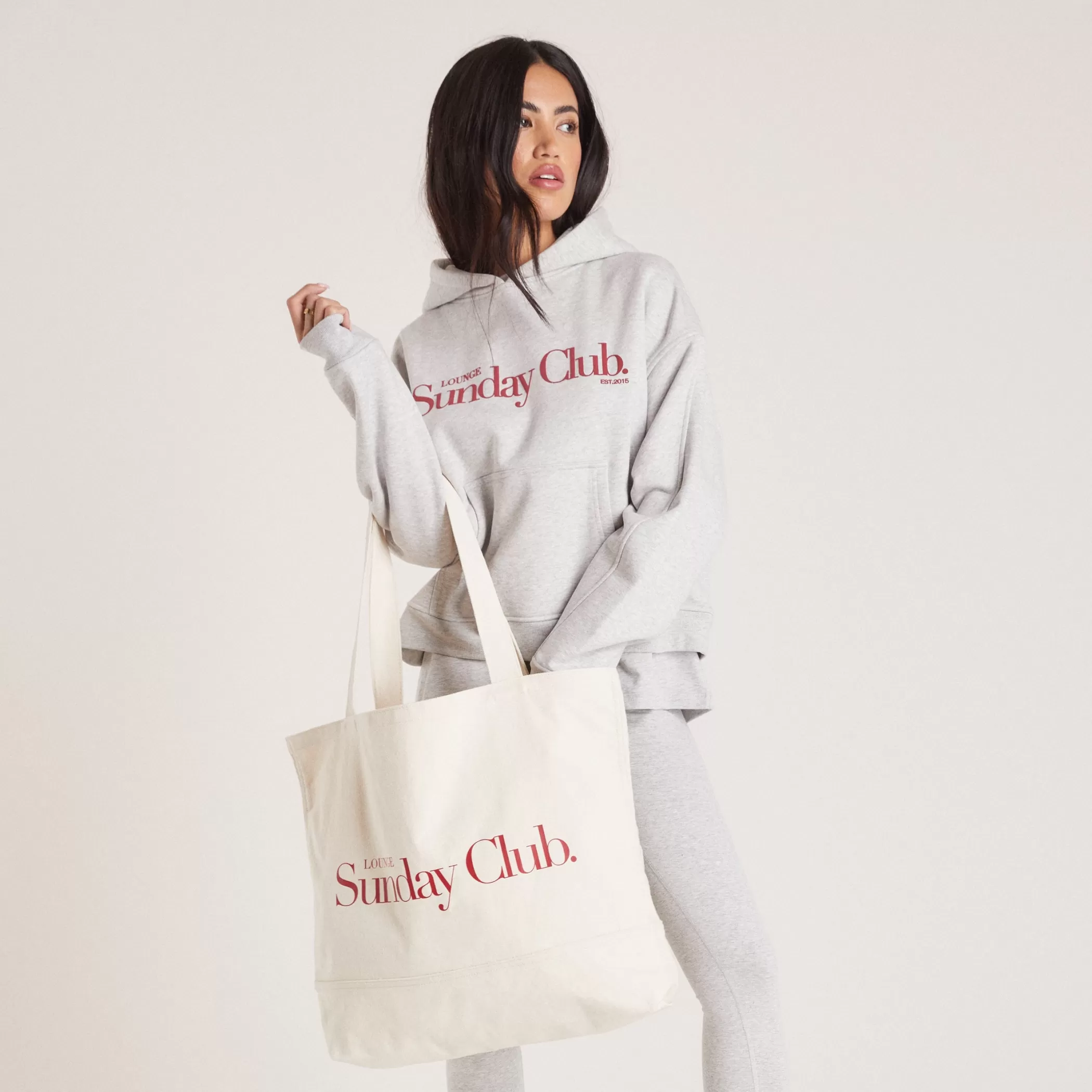 Socks & Accessories | Sunday Club | Lounge Cotton Canvas Tote Bag - Cream