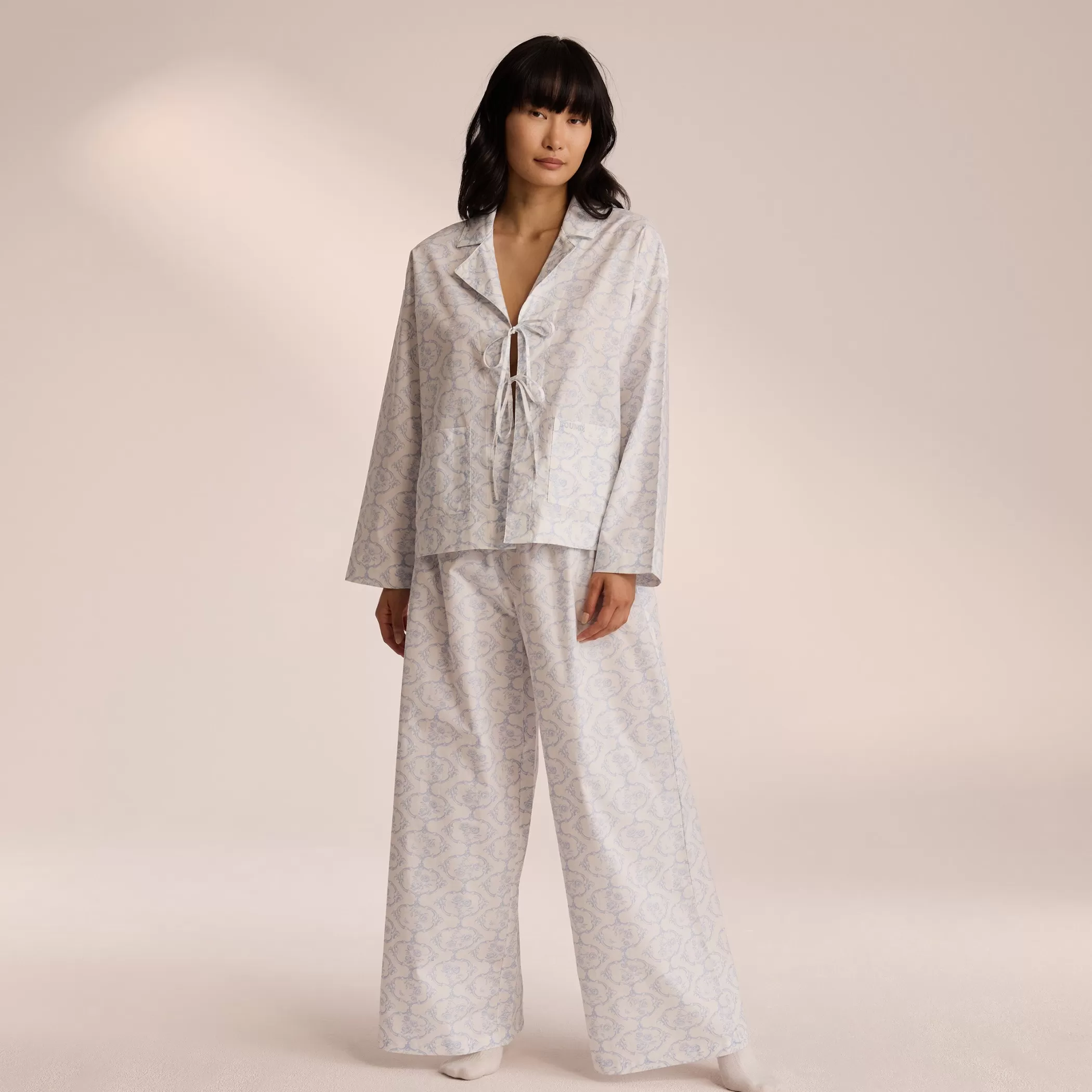 Breakfast Club | Bottoms | Lounge Cotton Pajama Pants - Blue