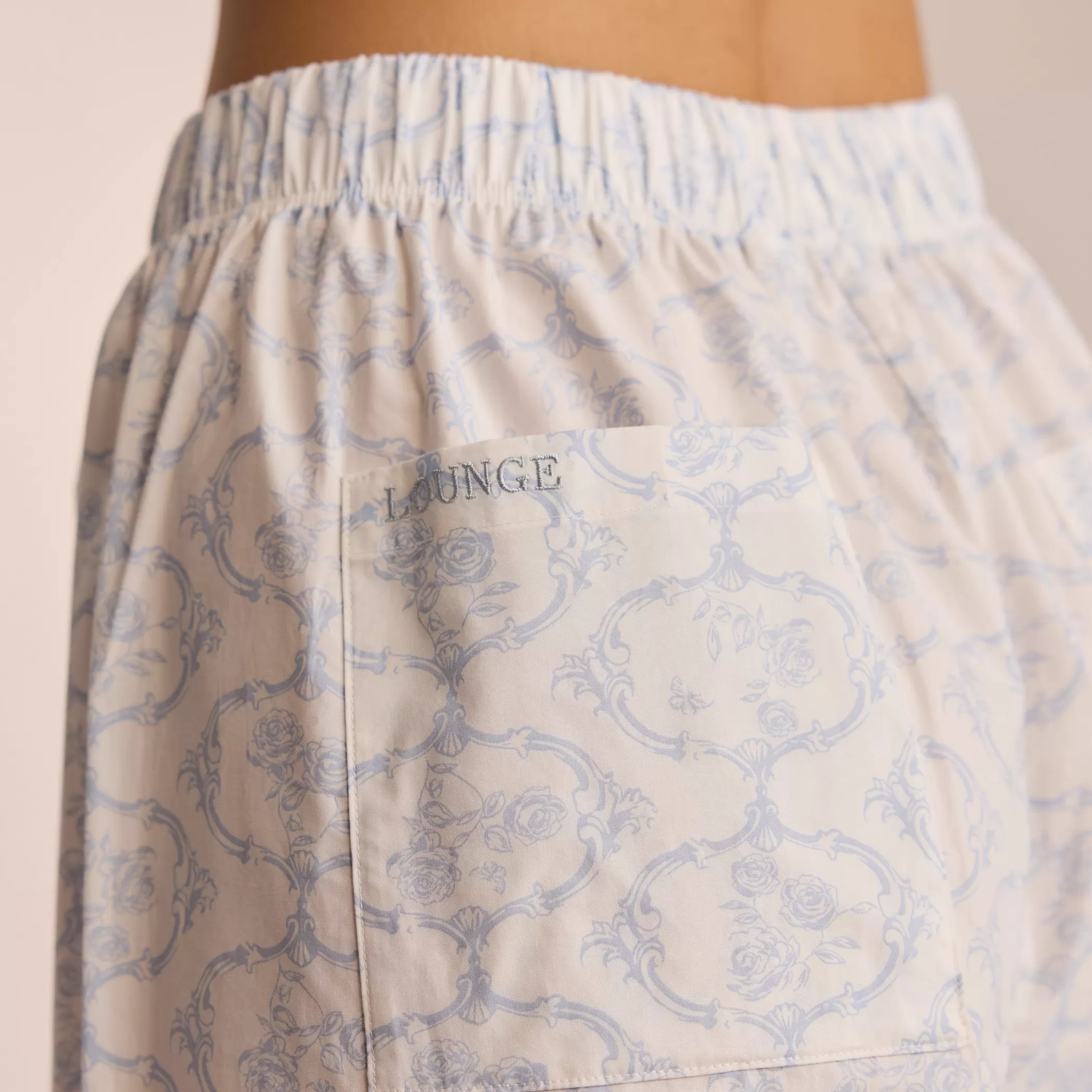 Breakfast Club | Bottoms | Lounge Cotton Pajama Pants - Blue