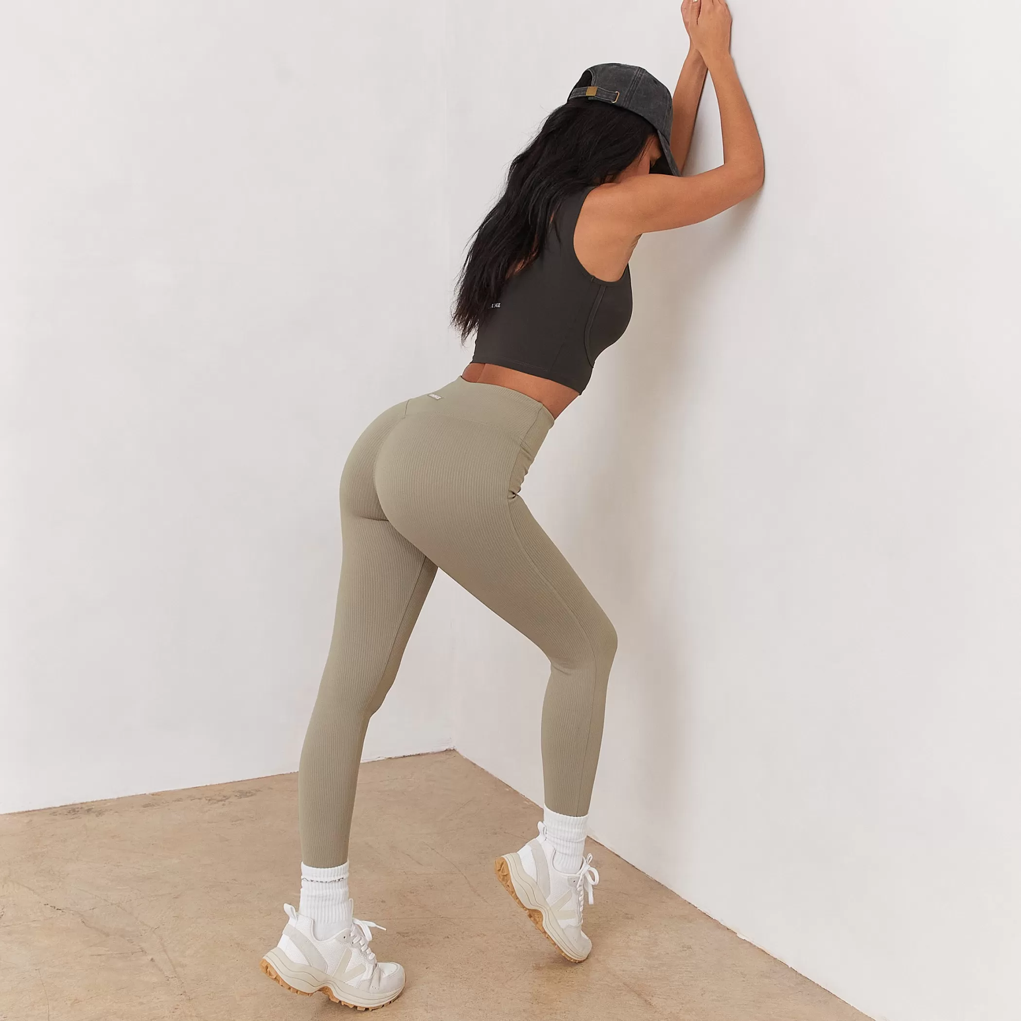 Leggings | Lounge Cozy Ribbed Leggings - Dune