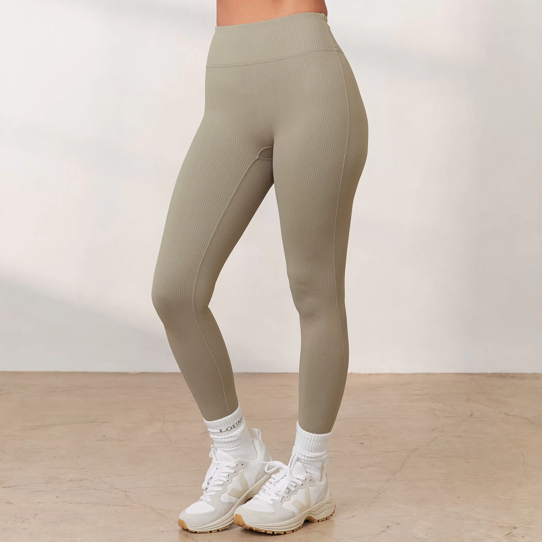 Leggings | Lounge Cozy Ribbed Leggings - Dune