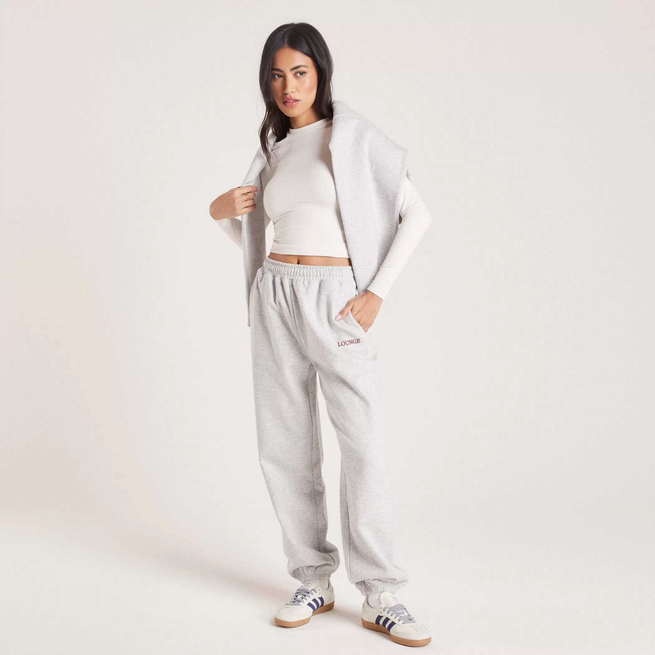 Sunday Club | Sunday Club | Lounge Cuffed Sweatpants - Grey Marl GreyMarl