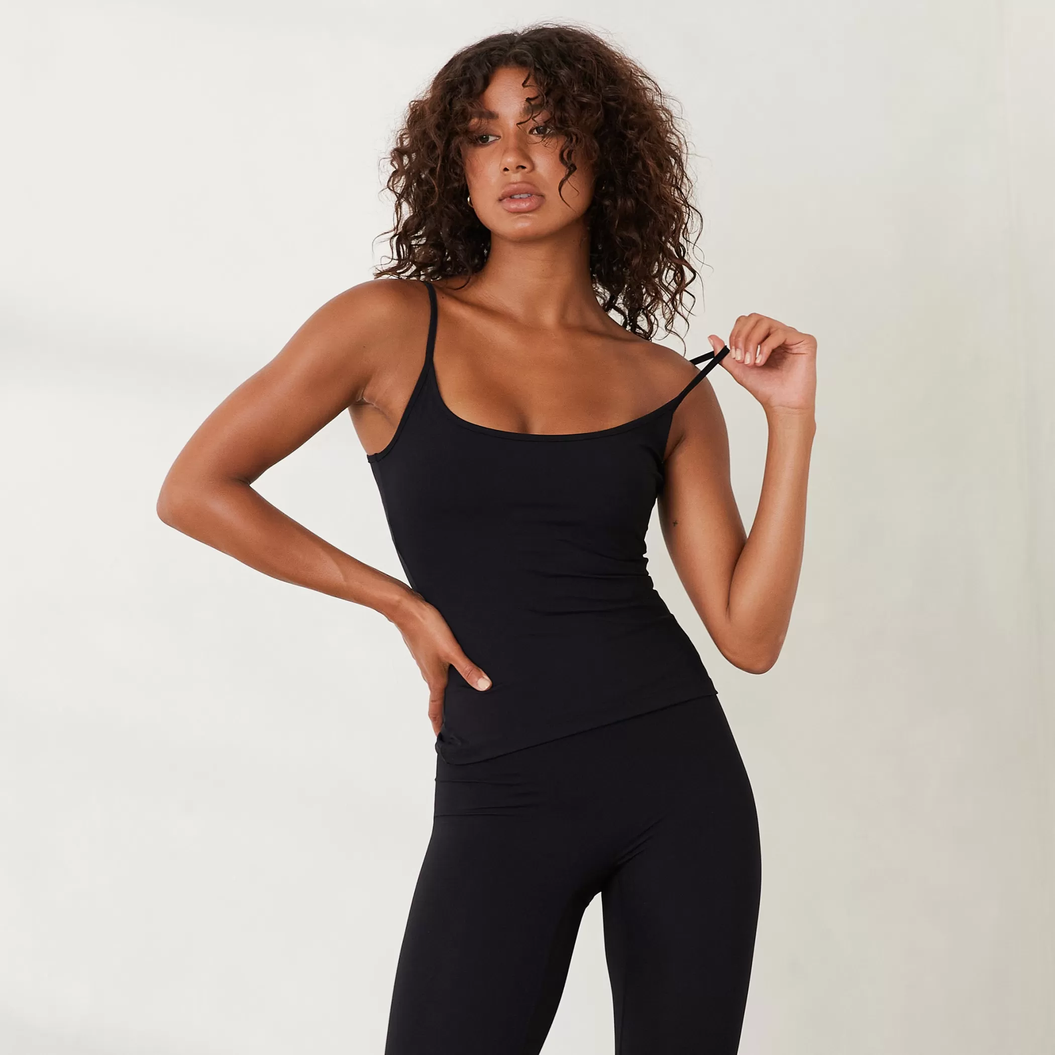 Essential | T-shirts & Tops | Lounge Essential Cami Top - Black
