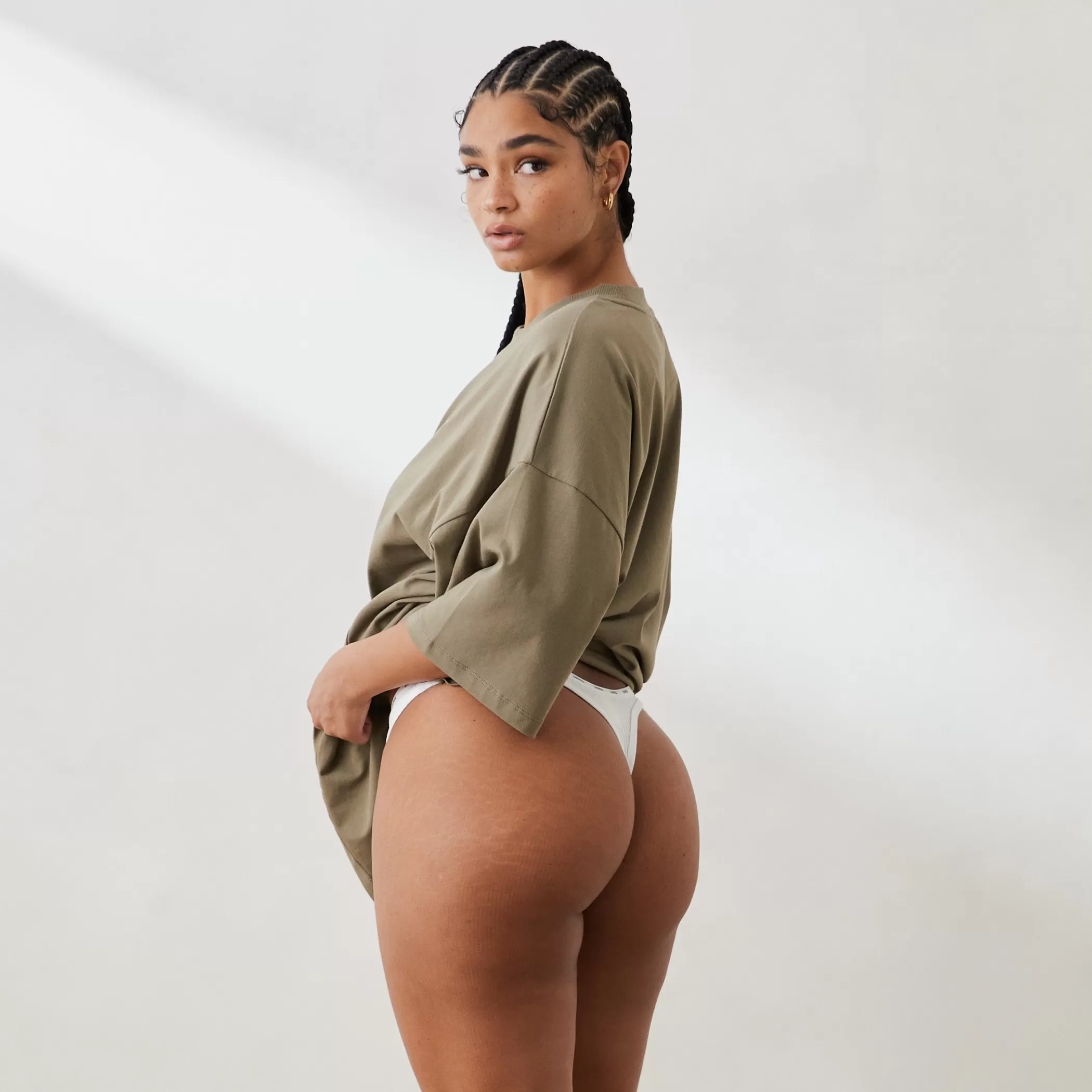 Essential | Loungewear | Lounge Essential Oversized T-Shirt - Olive