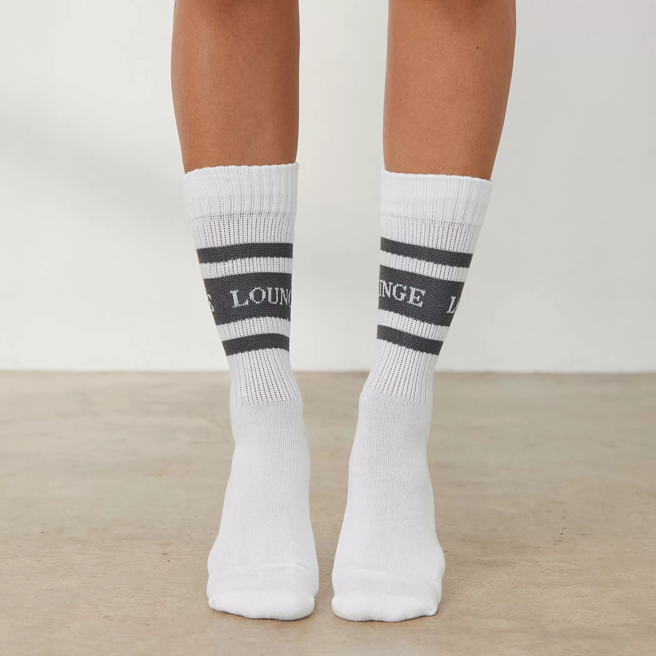 Socks & Accessories | Lounge Essential Socks (2 Pack) - Charcoal