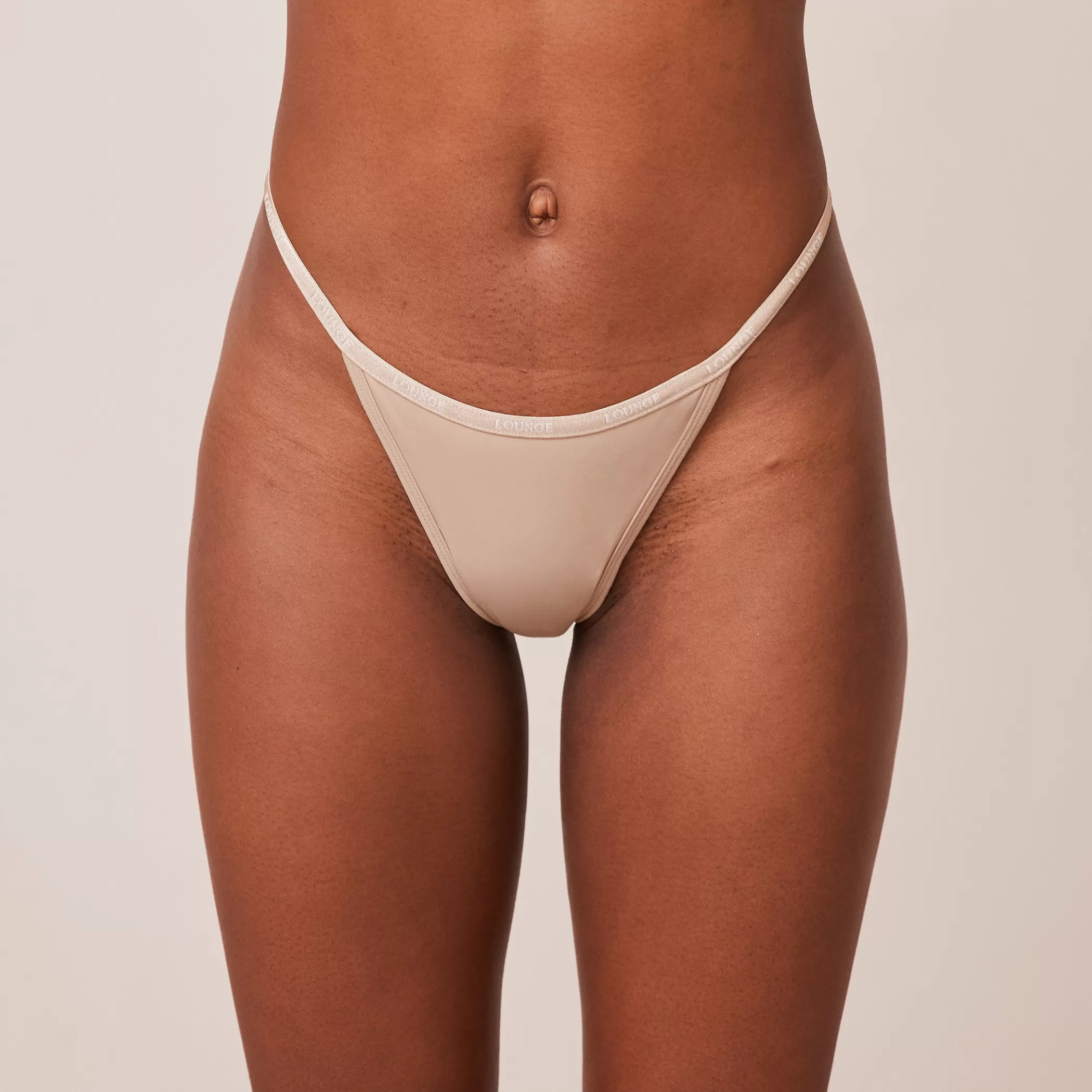 Panties | Lounge Essential Thong - Mink