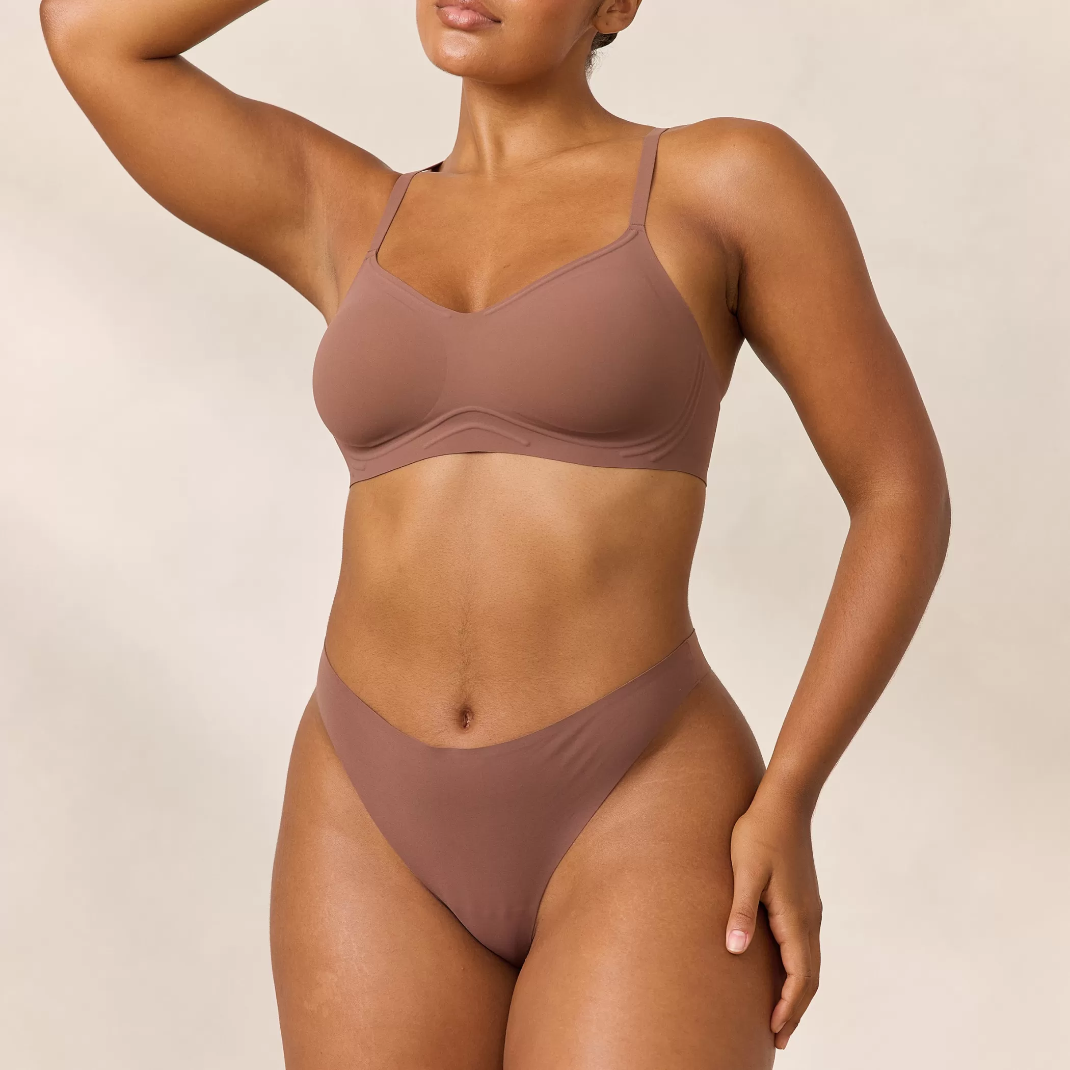 Bralettes | T-shirt Bras | Lounge Everyday Flex Bralette - Nutmeg
