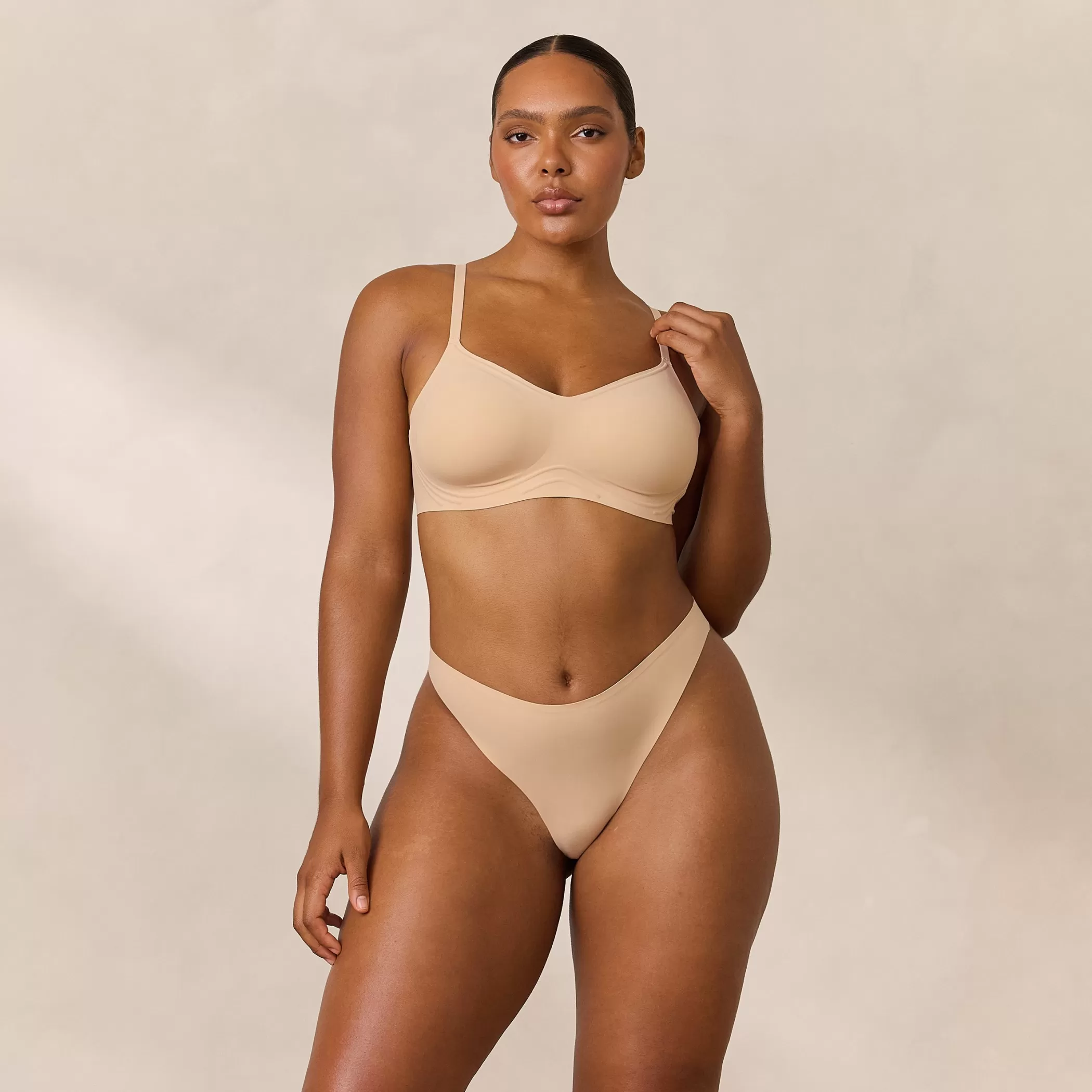 Bralettes | T-shirt Bras | Lounge Everyday Flex Bralette - Sand