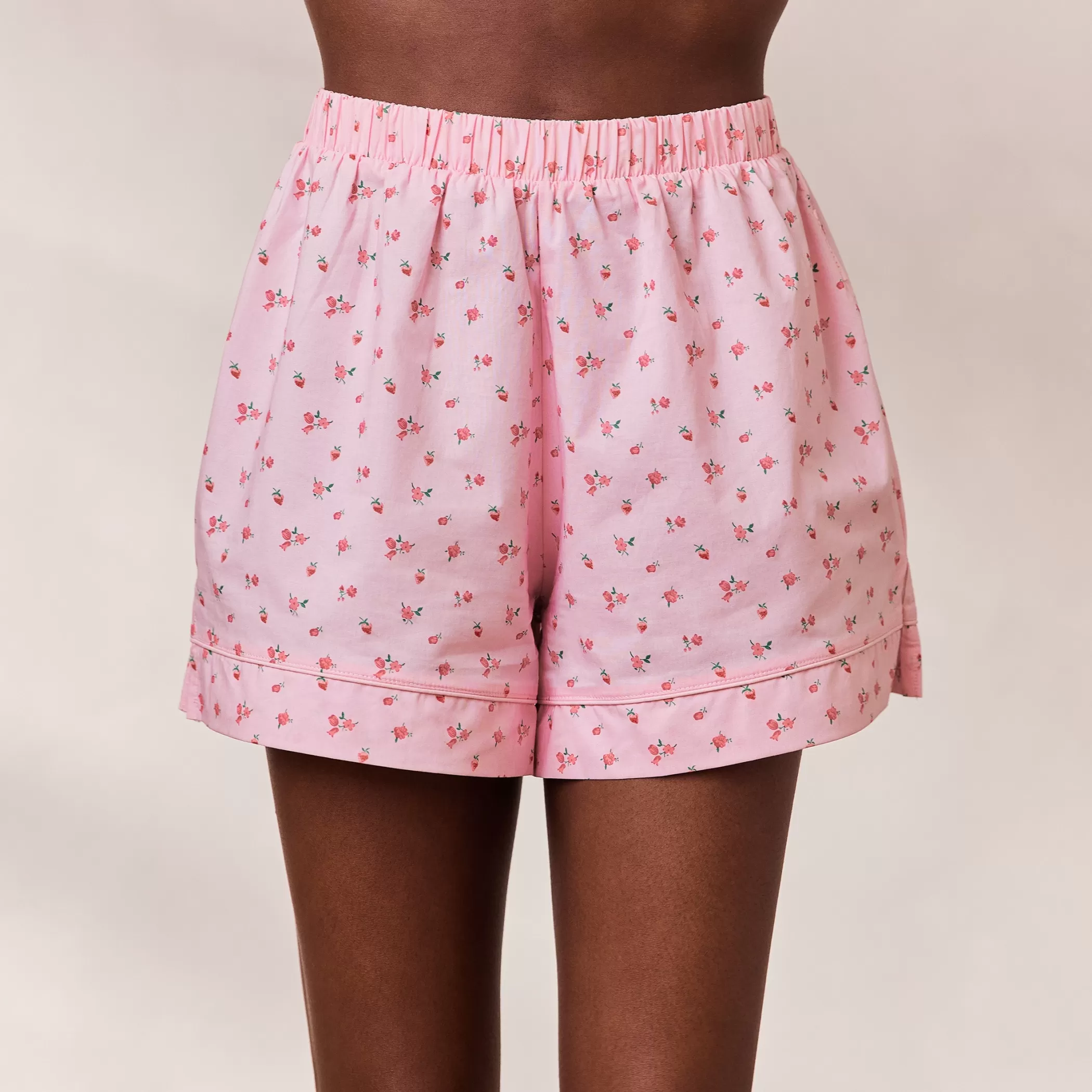 Breakfast Club | Bottoms | Lounge Floral Pajama Shorts - Pink Print PinkPrint