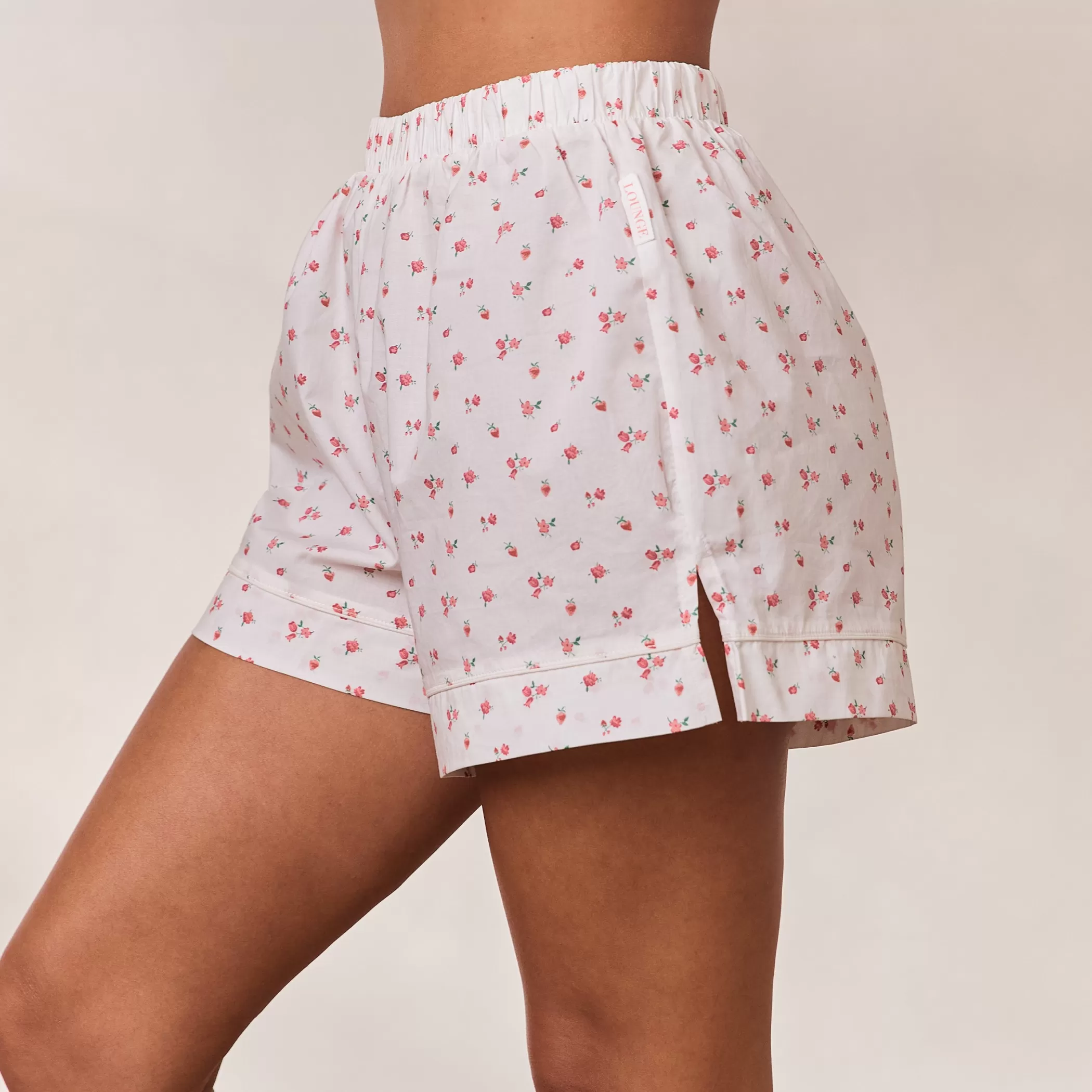 Breakfast Club | Bottoms | Lounge Floral Pajama Shorts - White Print WhitePrint