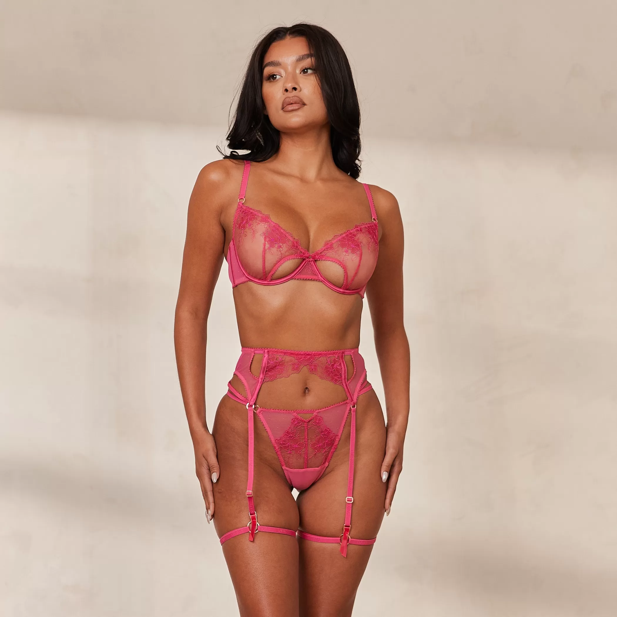 Intimates Sets | Lounge Florence Intimates Set - Hot Pink HotPink