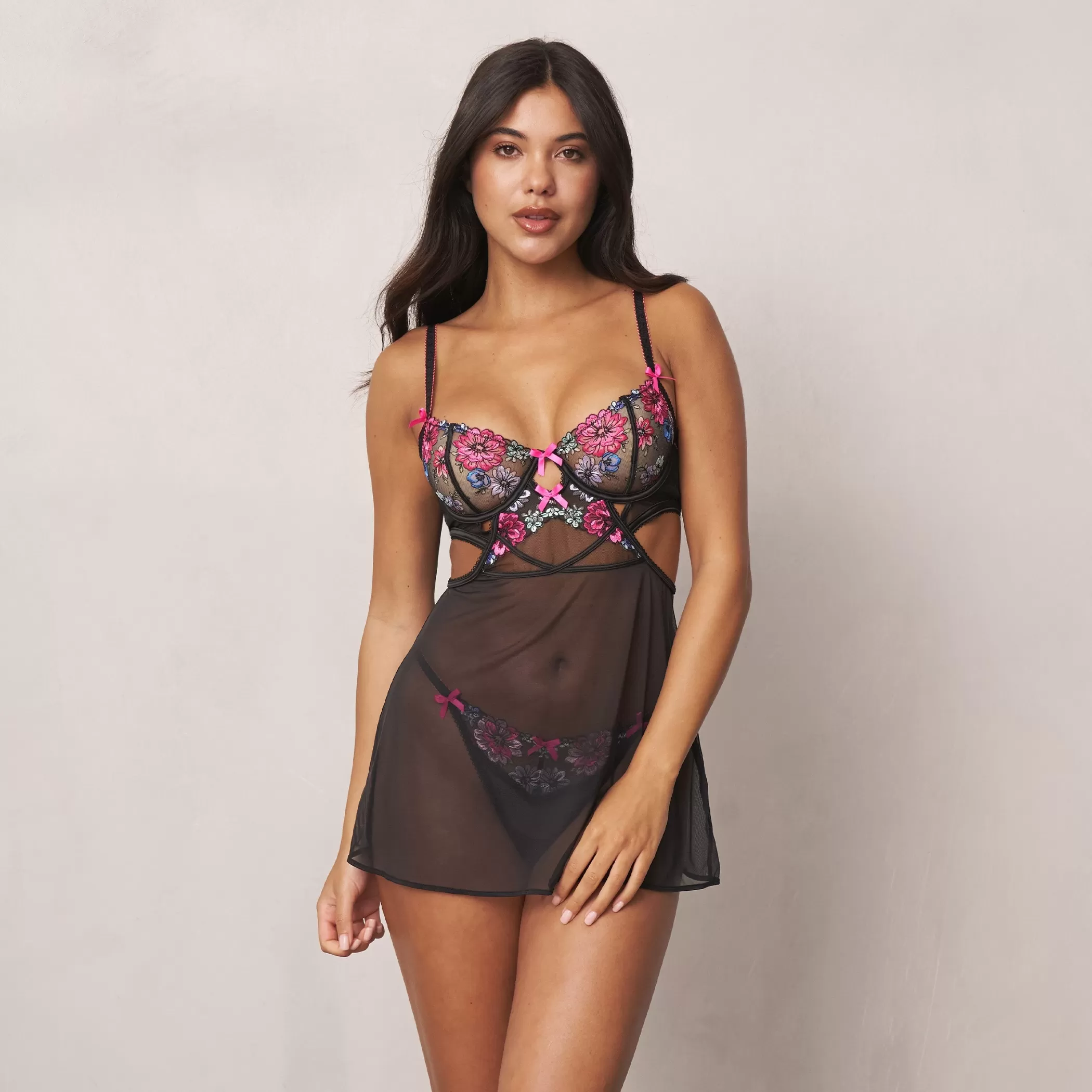 Black Intimates | Spring Intimates | Lounge Inara Babydoll (Set) - Black