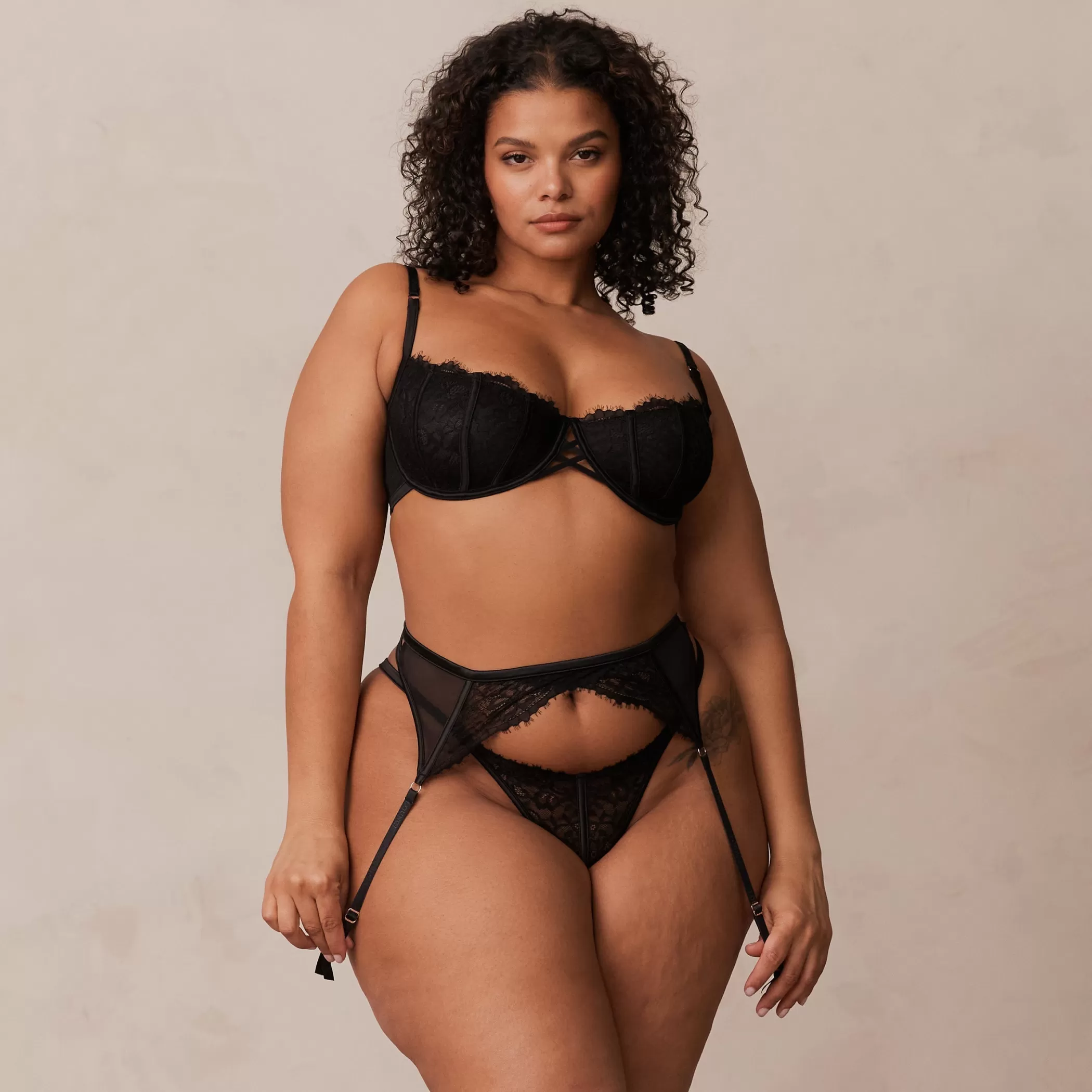 Black Intimates | Intimates Sets | Lounge Kylie Intimates Set - Black