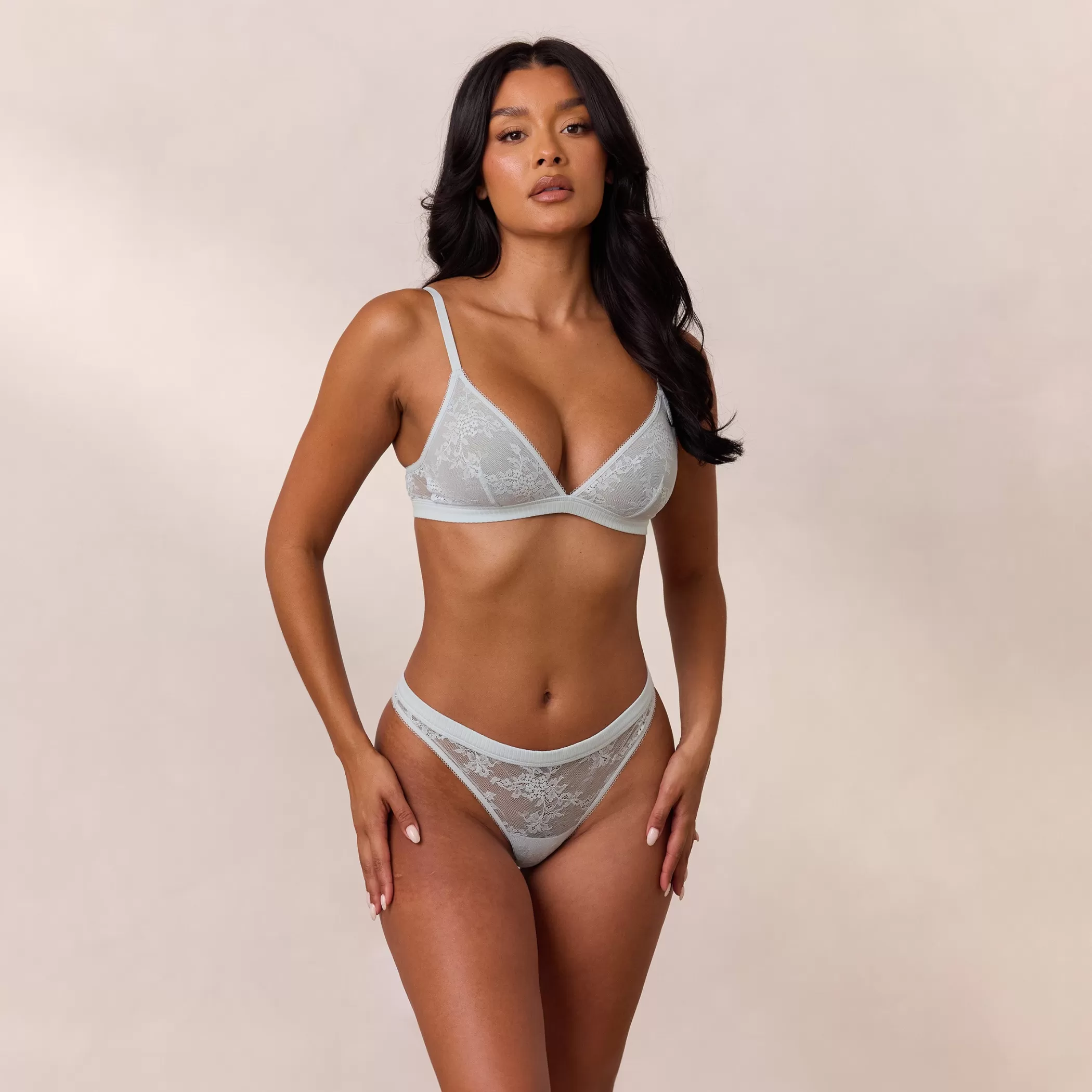 Triangle | Bralettes | Lounge Lace Triangle Bralette - Blue