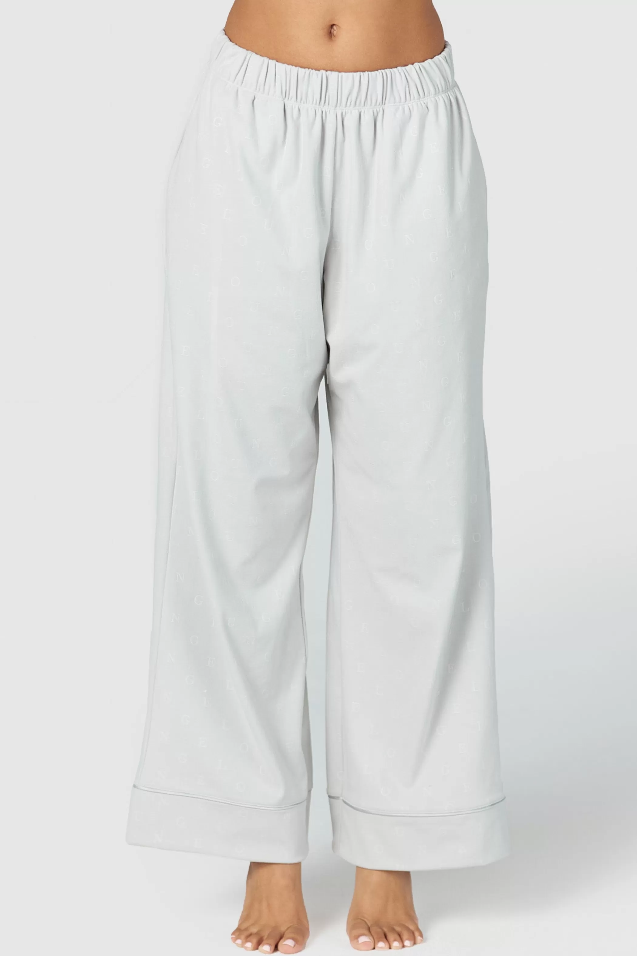 Sleep | Lounge Luxury Embossed Pajama Trousers - Frost