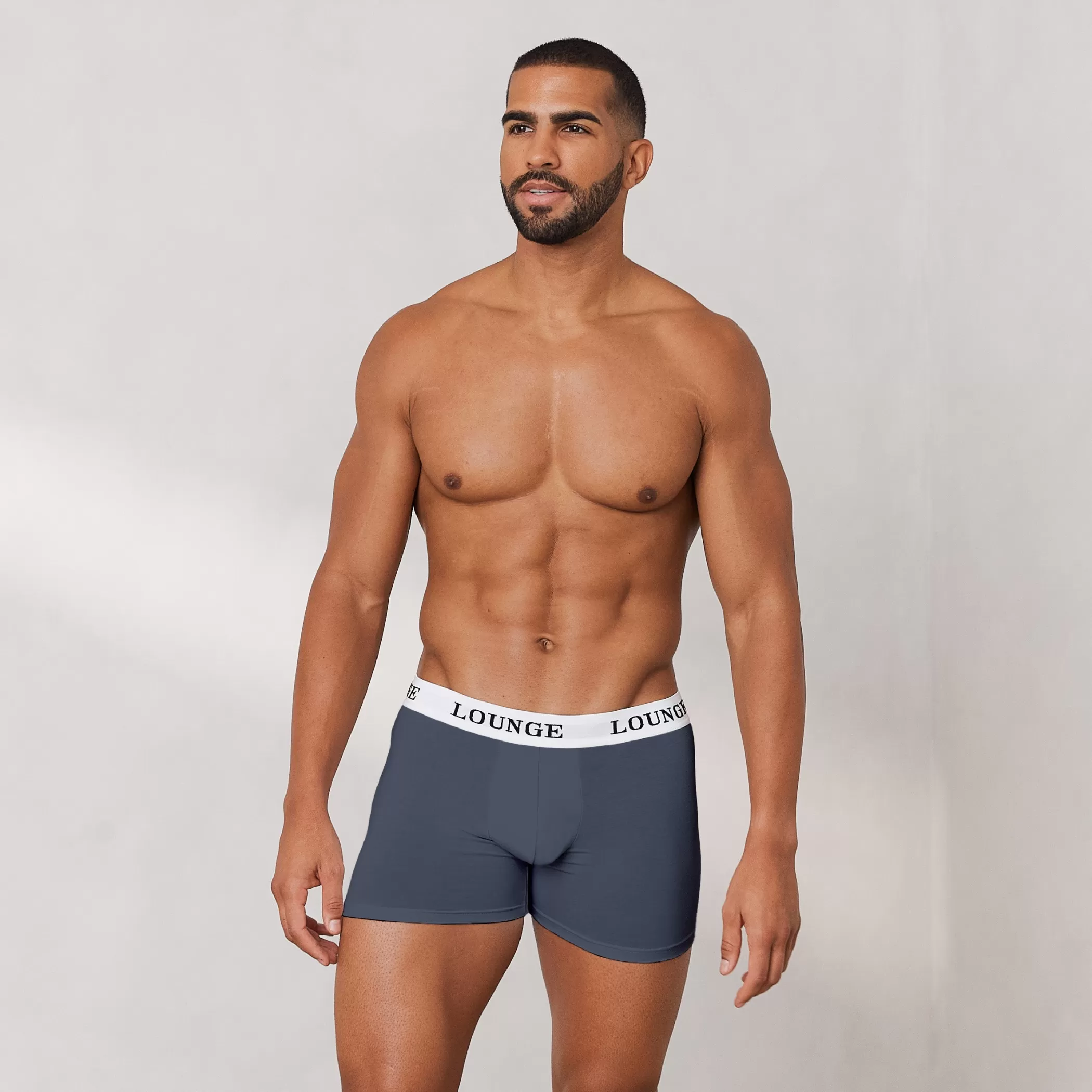 Multipacks | Mens Boxers | Lounge Men's Everyday Boxers (3 Pack) - Smoked Blue SmokedBlue
