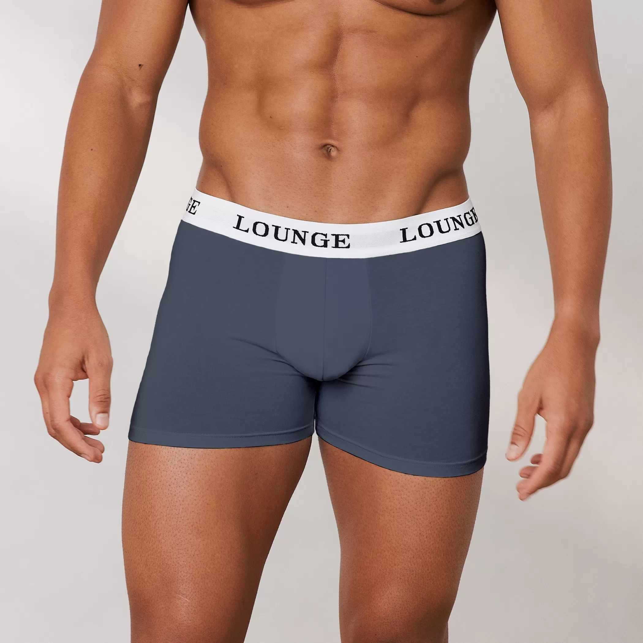 Multipacks | Mens Boxers | Lounge Men's Everyday Boxers (3 Pack) - Smoked Blue SmokedBlue