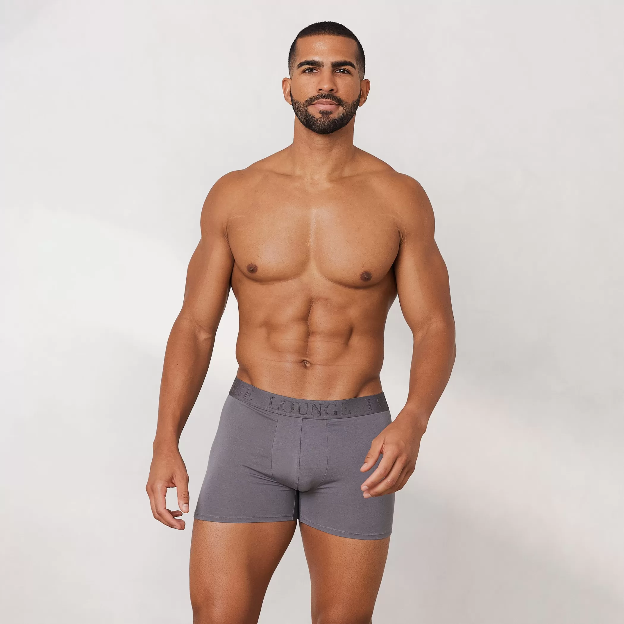 Multipacks | Mens Boxers | Lounge Men's Luxe Boxers (3 Pack) - Charcoal
