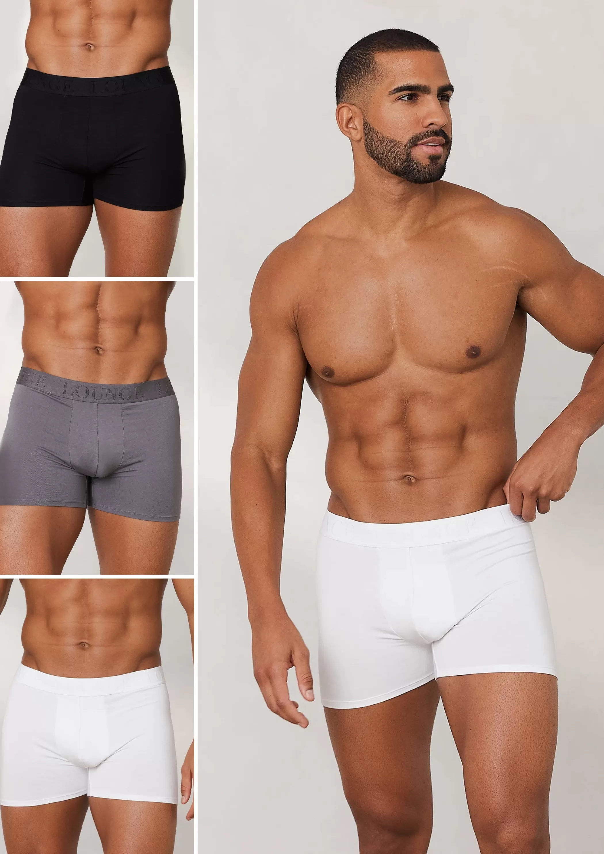 Multipacks | Mens Boxers | Lounge Men's Luxe Boxers (3 Pack) - pack Multi
