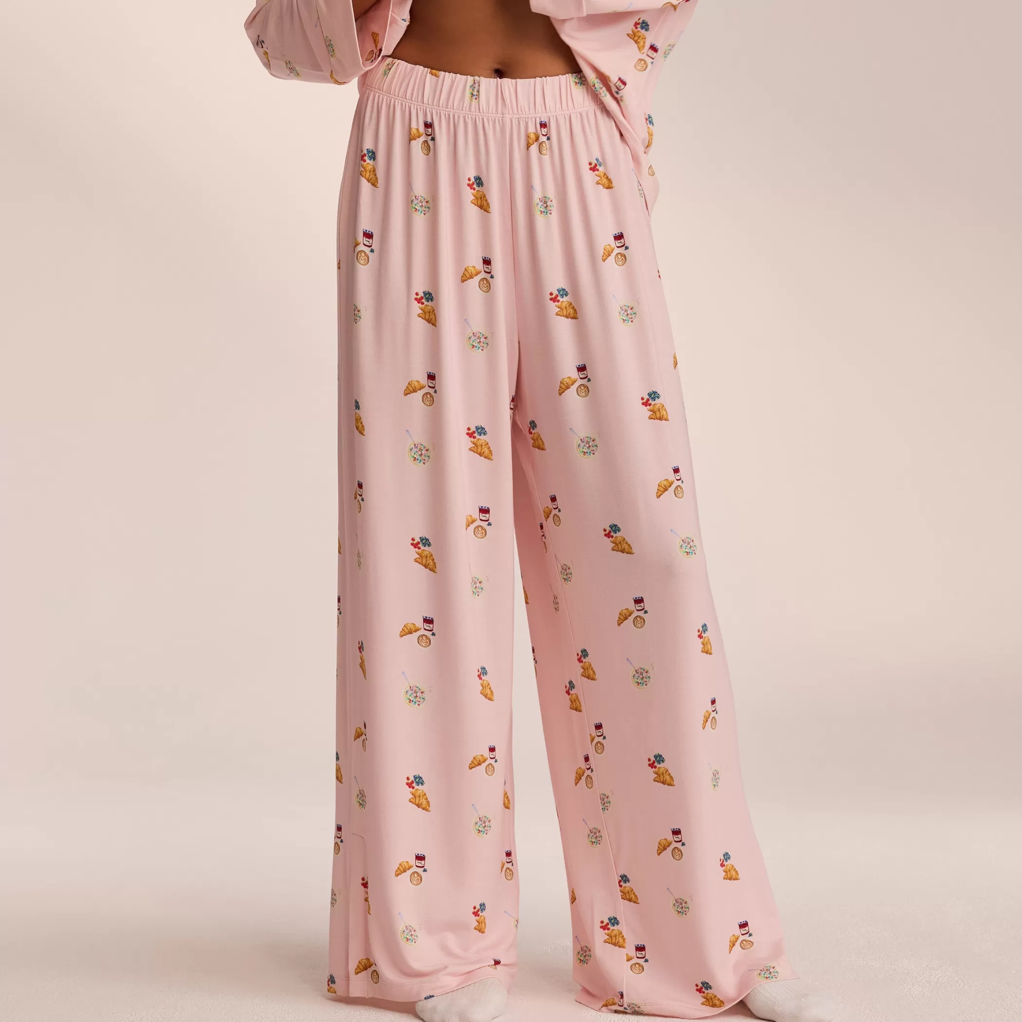 Breakfast Club | Bottoms | Lounge Modal Pajama Pants - Pink