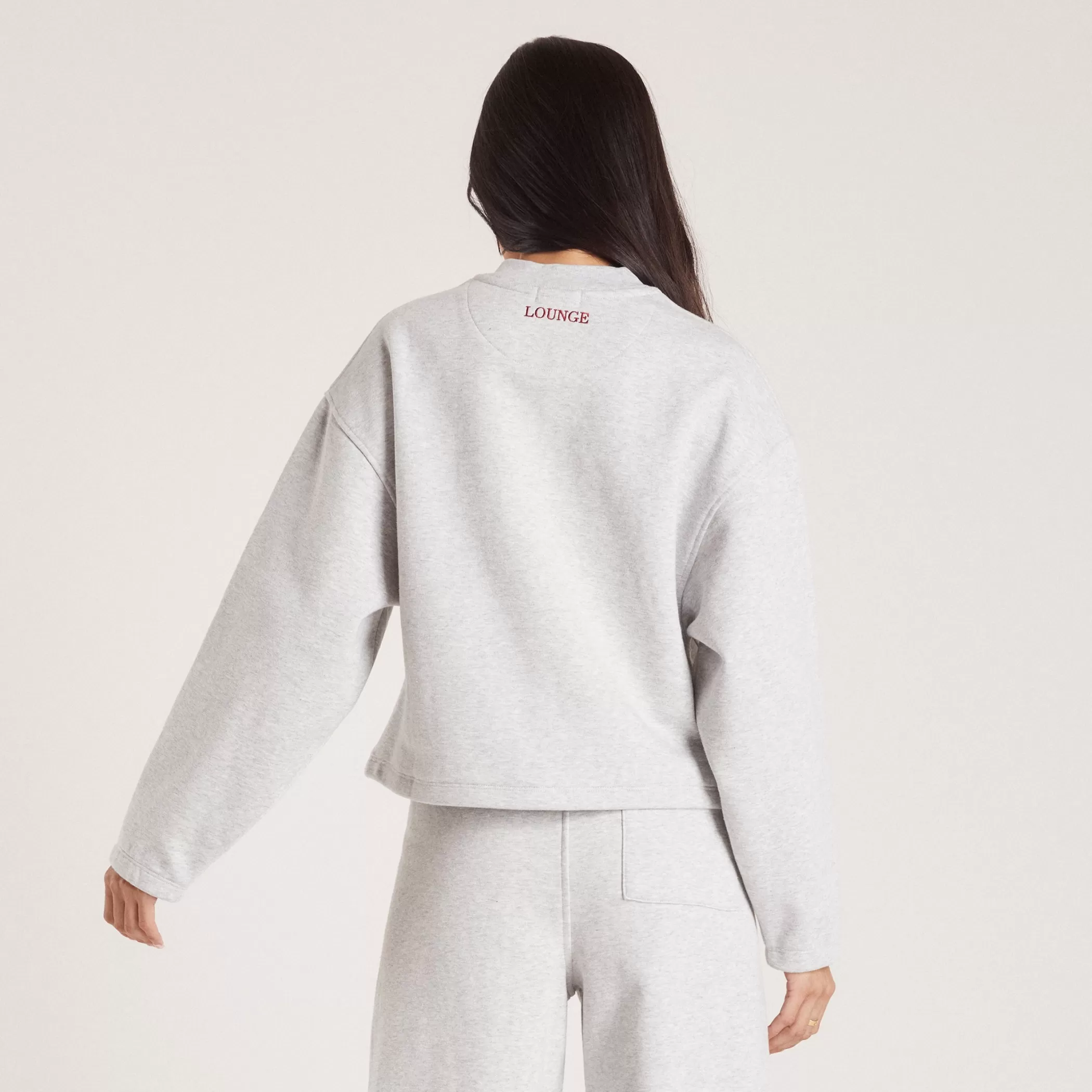 Hoodies & Sweatshirts | Sunday Club | Lounge Quarter Zip Sweater - Grey Marl GreyMarl