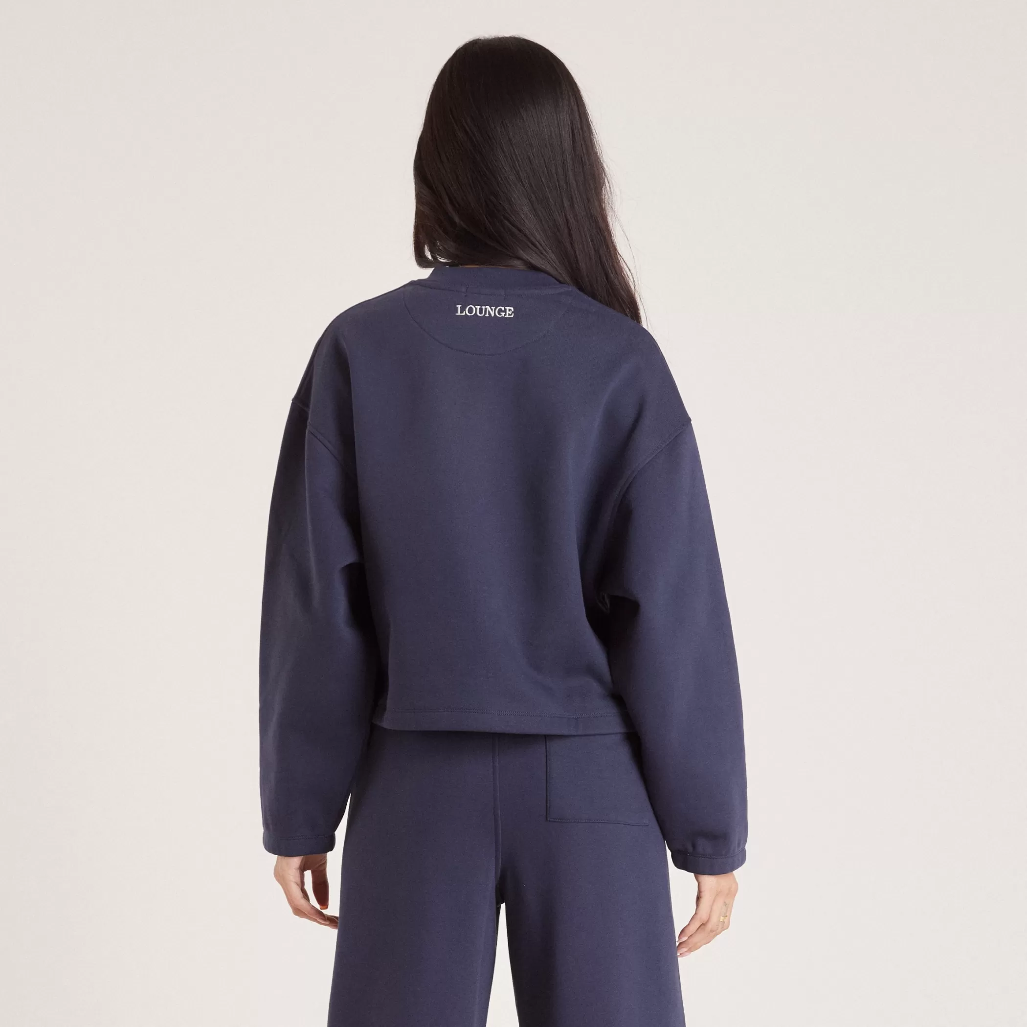Hoodies & Sweatshirts | Sunday Club | Lounge Quarter Zip Sweater - Ink Blue InkBlue