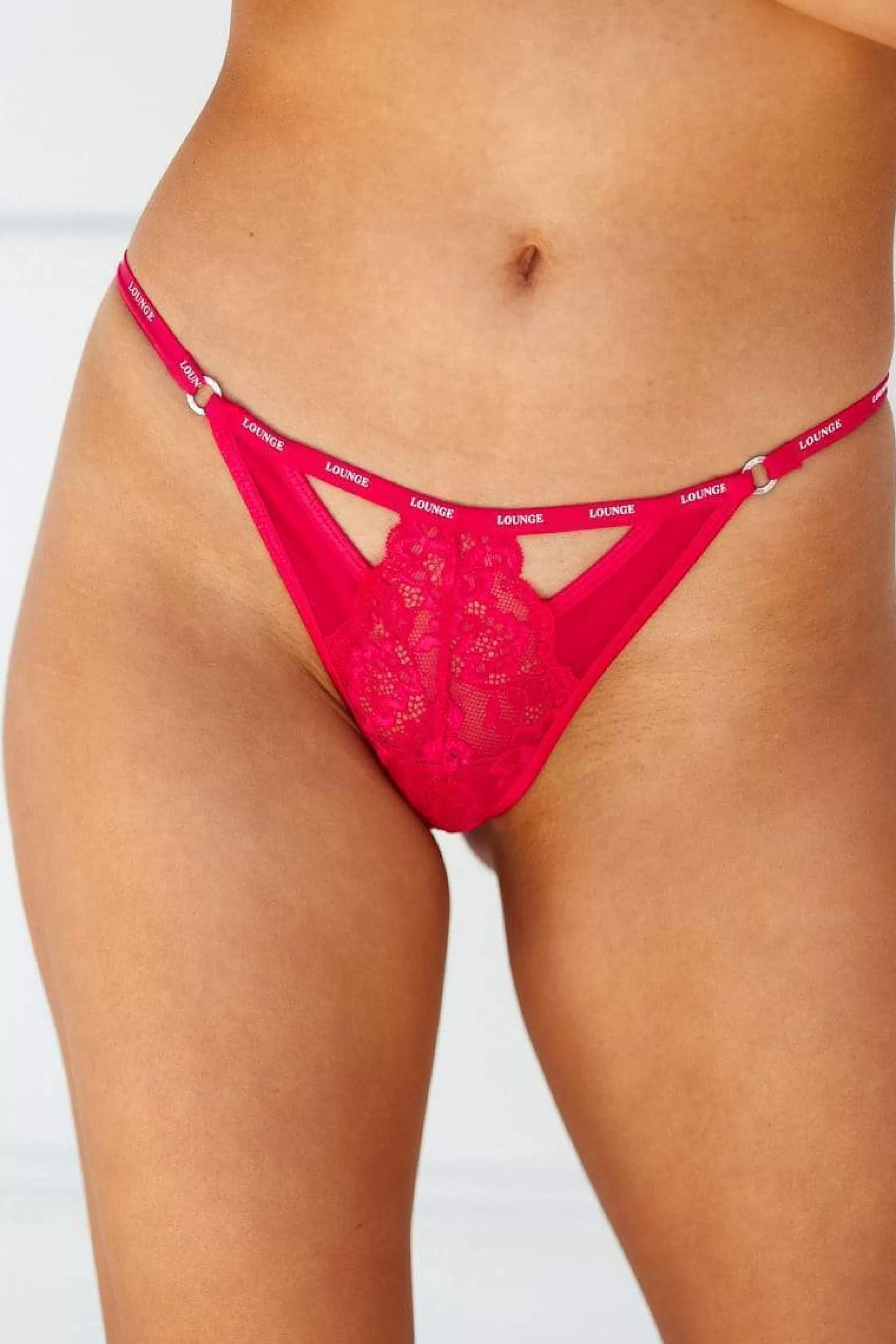 Brazilians | Lounge Scalloped Cut Out Cheeky Briefs - Scarlett