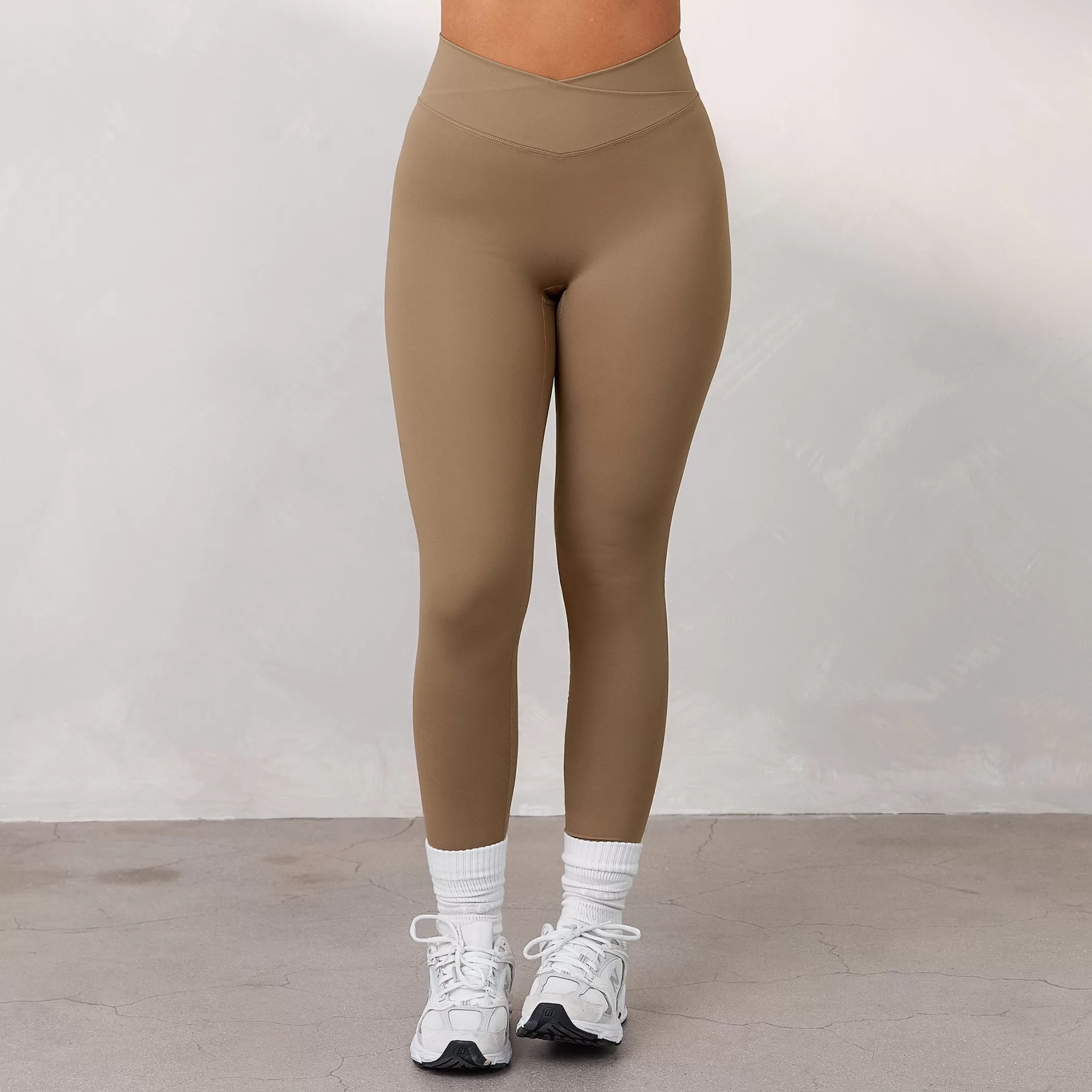 Clothing | Lounge Silhouette Crossover Leggings - Toffee