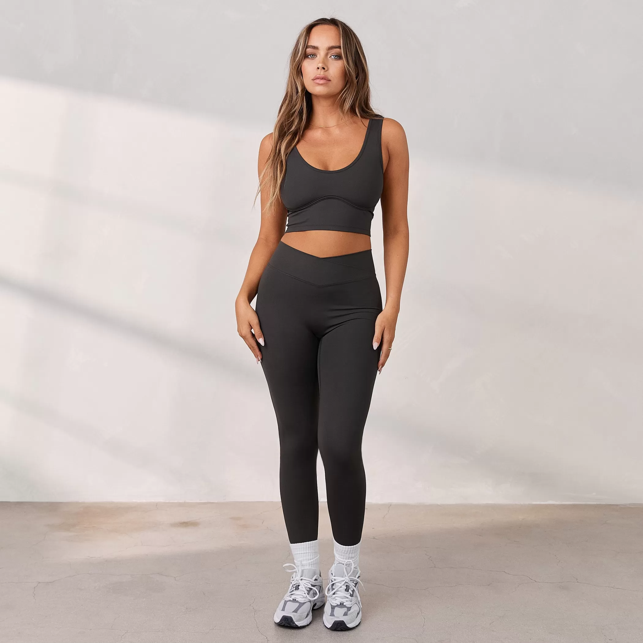 Clothing | Lounge Silhouette Crossover Leggings - Washed Black WashedBlack