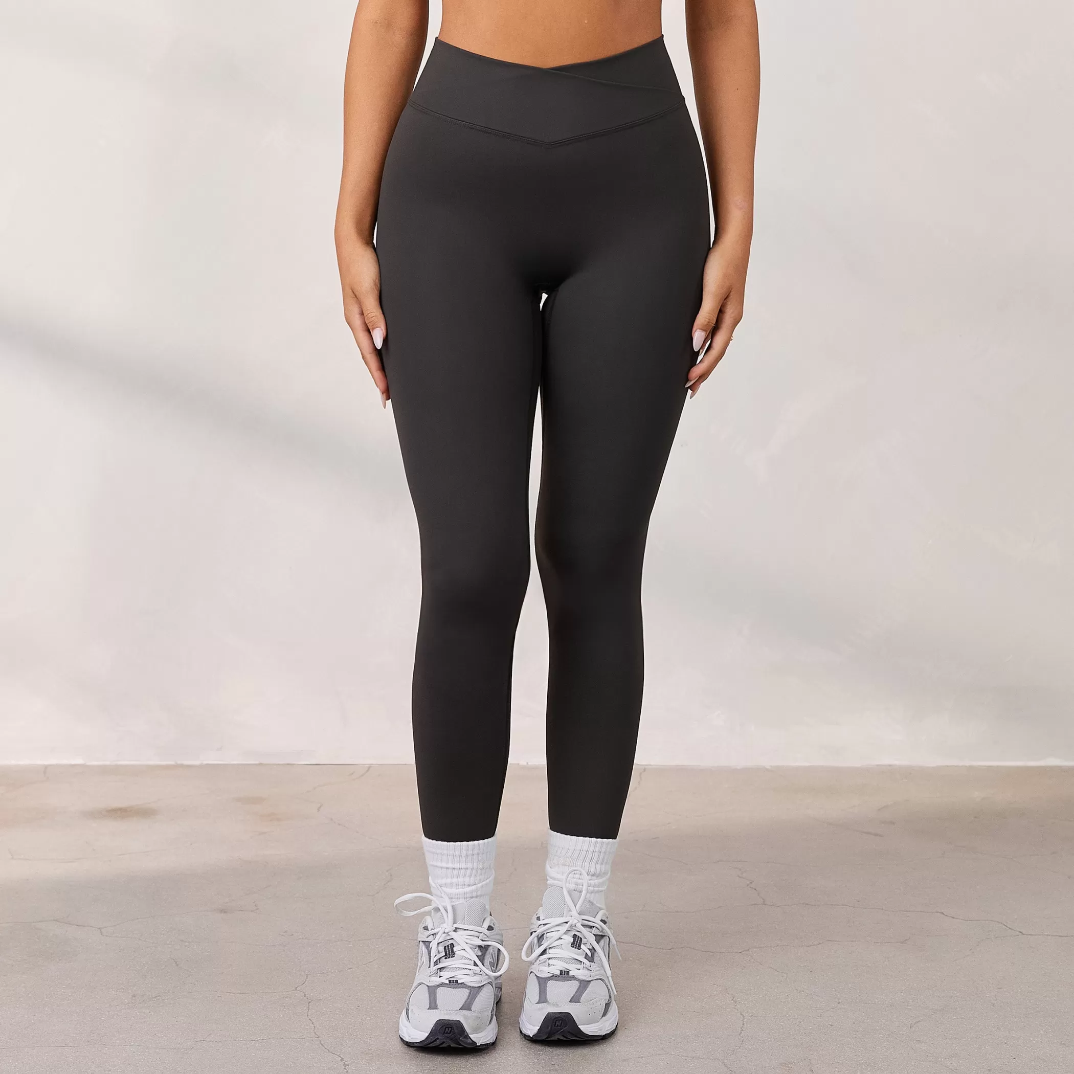 Clothing | Lounge Silhouette Crossover Leggings - Washed Black WashedBlack