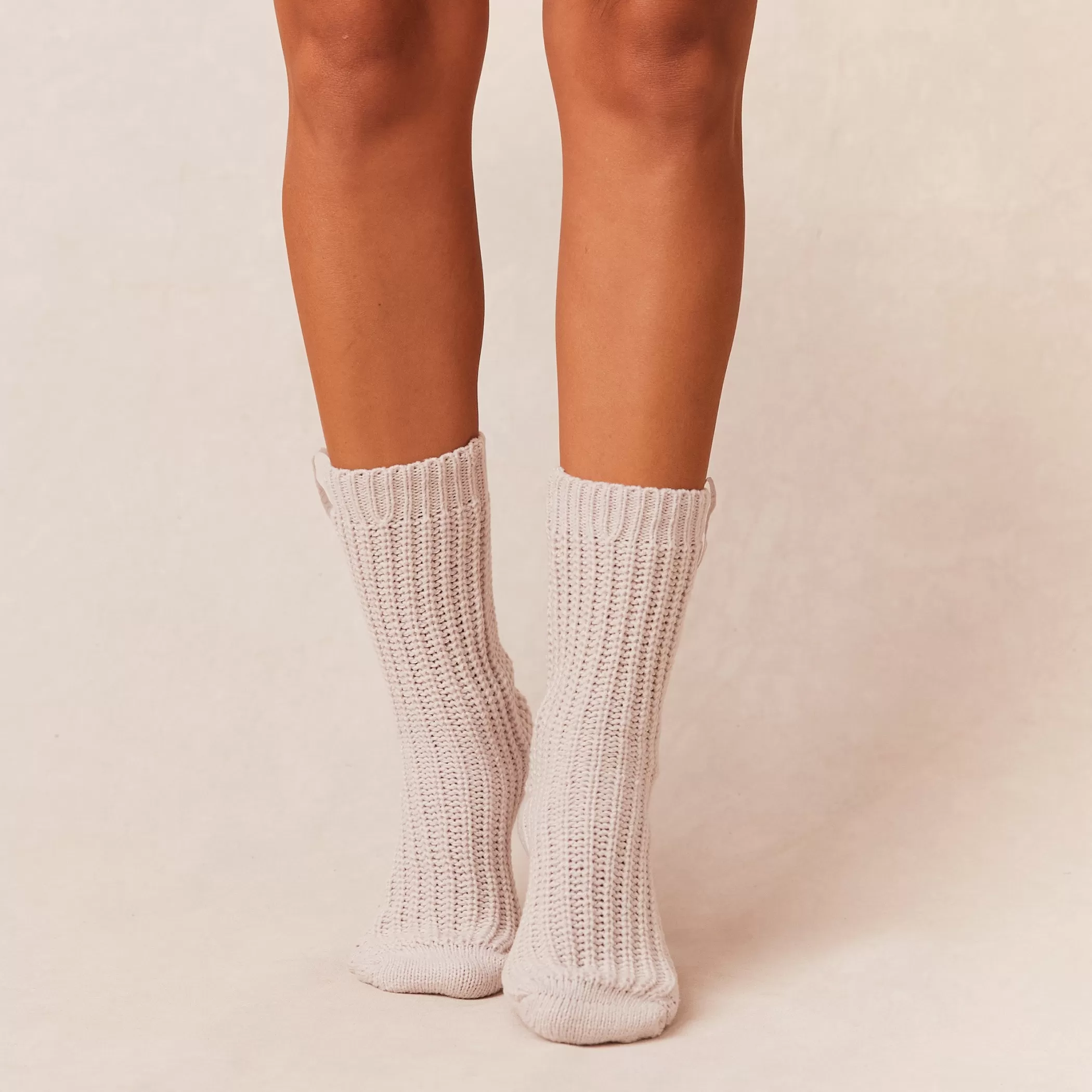 Accessories | Socks & Accessories | Lounge Snooze Knitted Socks - Cream