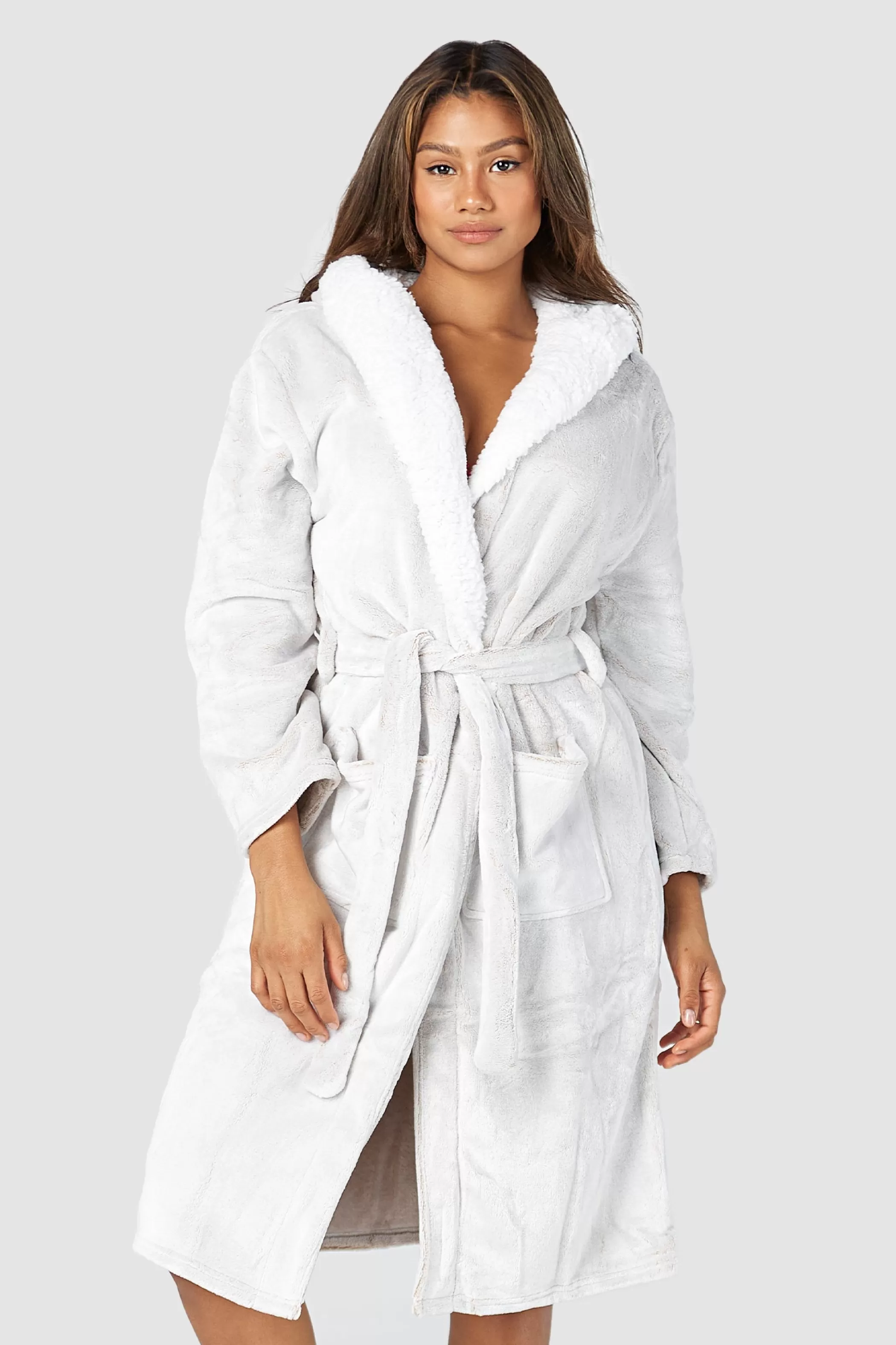 Bathrobes | Lounge So Soft Luxury Dressing Gown - Mink