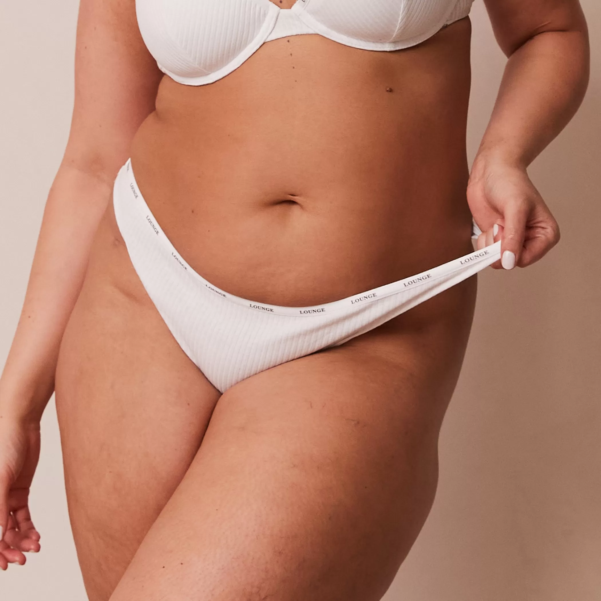 Panties | Lounge So Soft Ribbed Thong - White