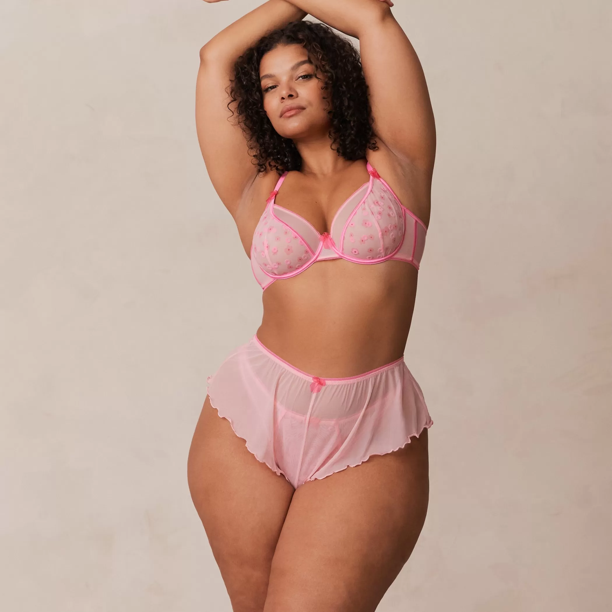 Intimates | Lounge Thea Intimates Thong & Shorts - Candy Pink CandyPink