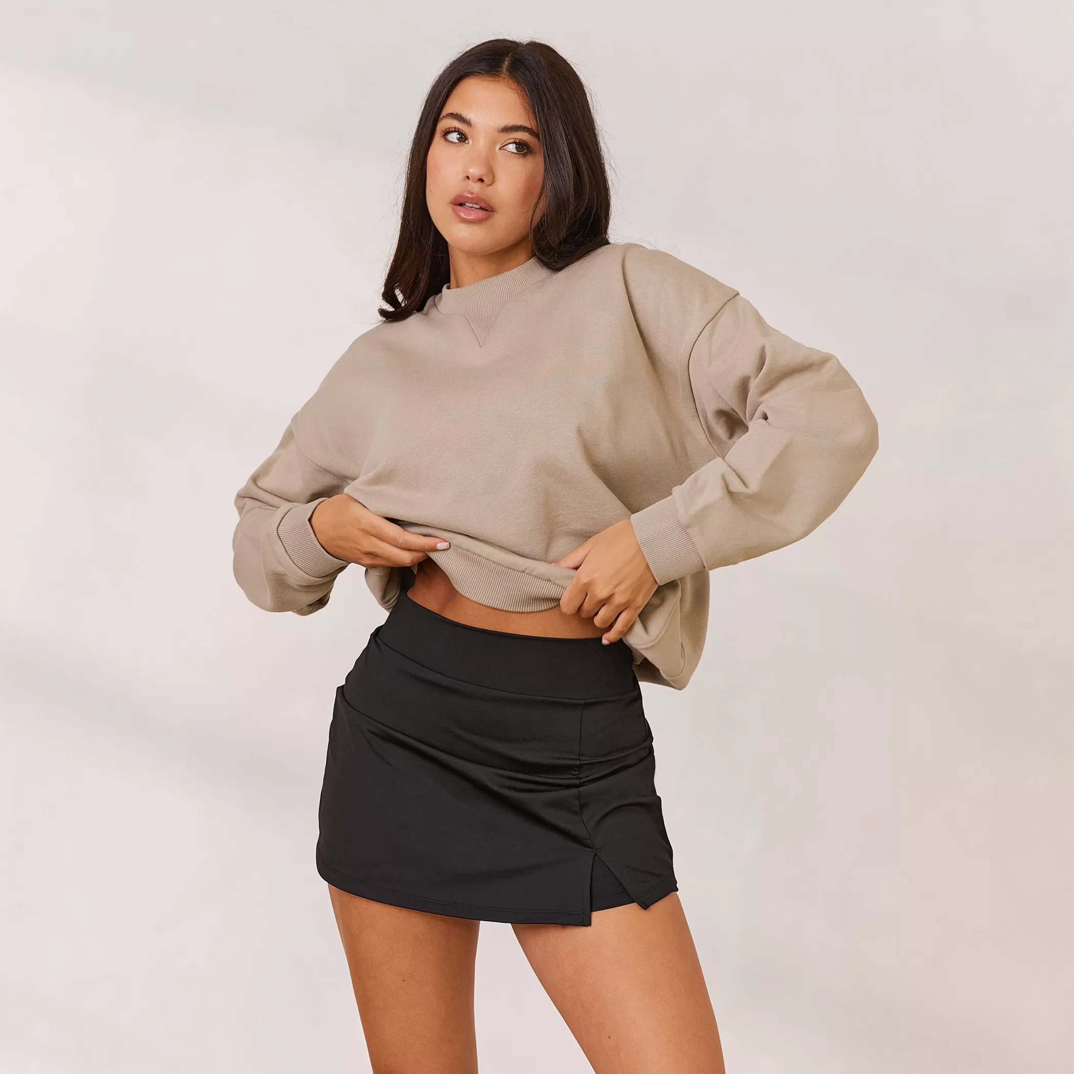 Clothing | Lounge Varsity Crew Neck Sweater - Oat