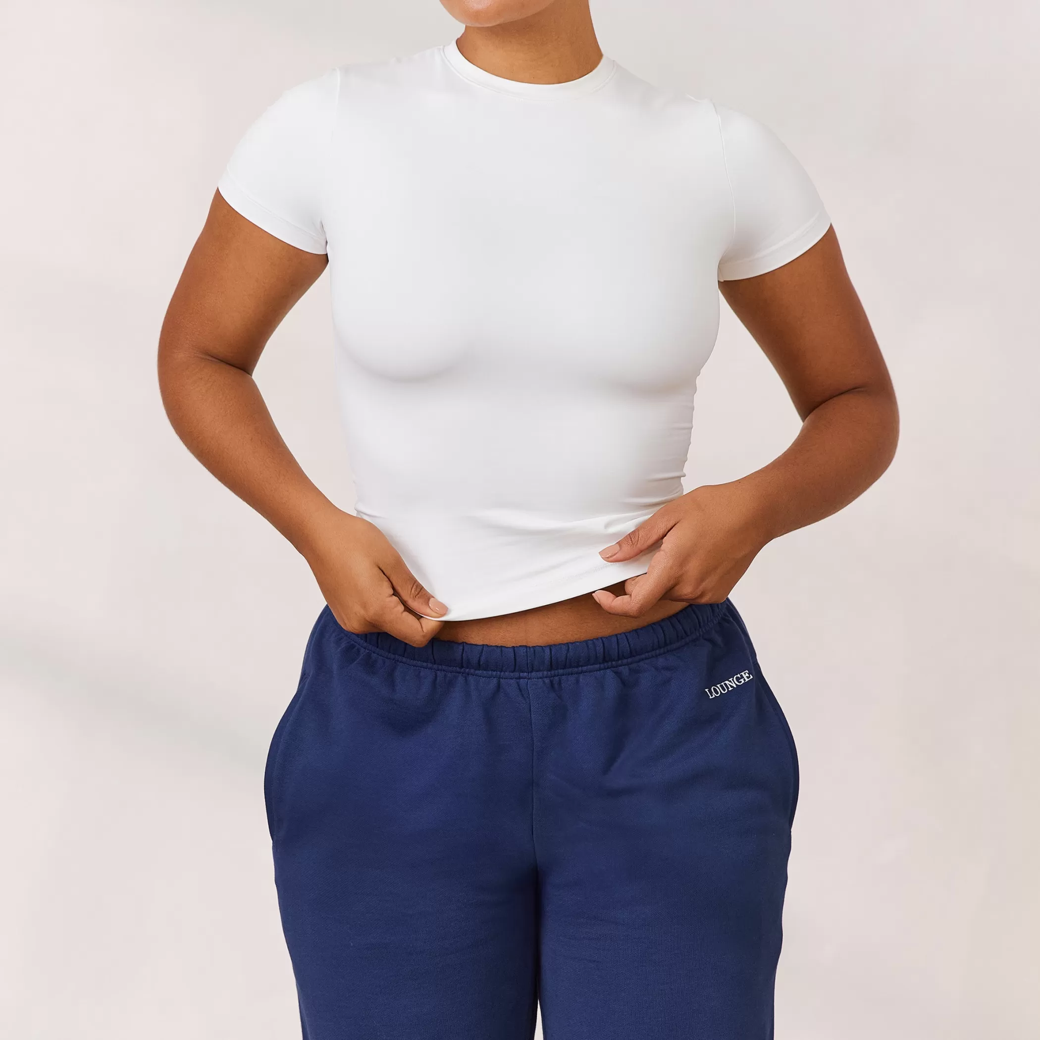 Clothing | Lounge Varsity Fitted T-Shirt - White