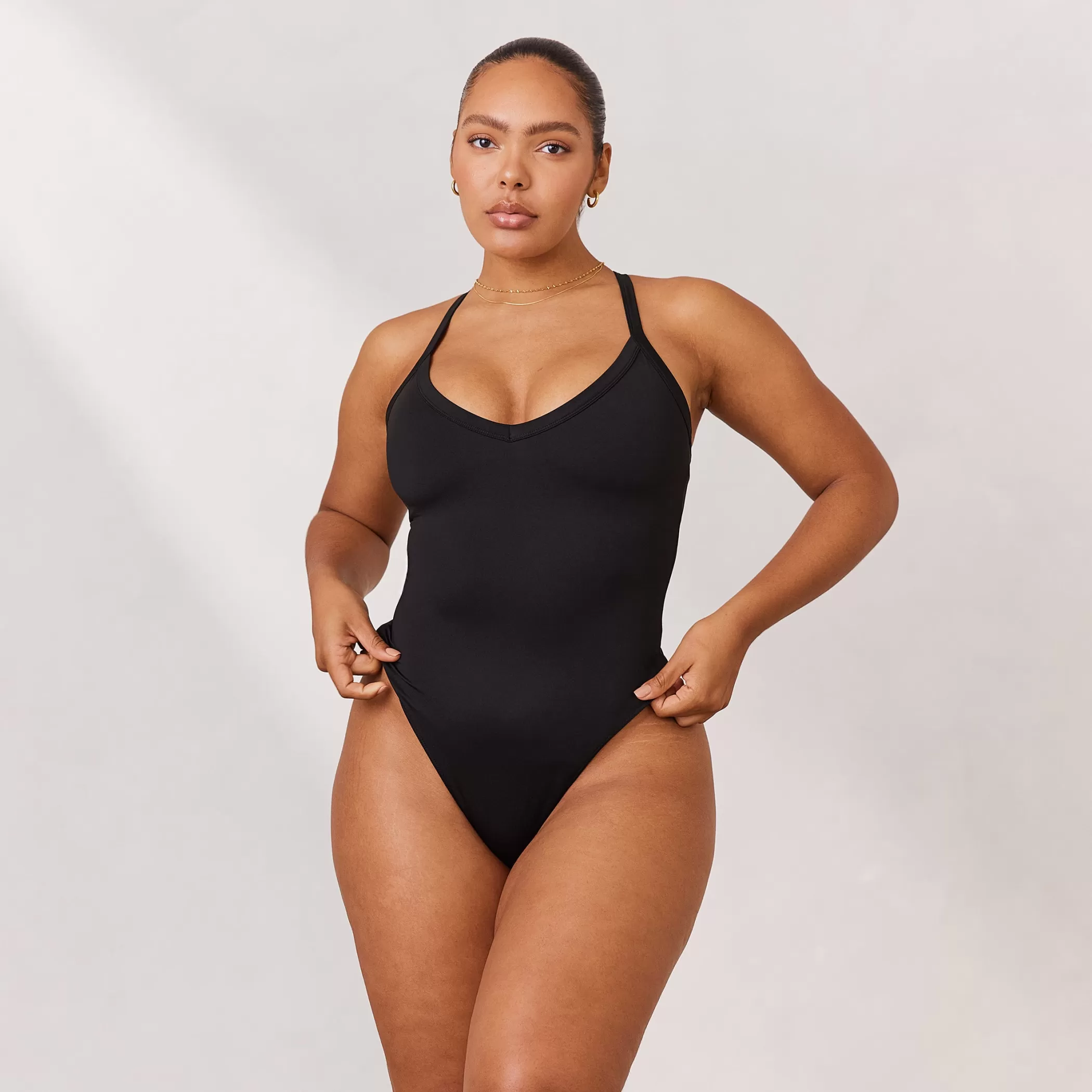 Clothing | Lounge Varsity Racerback Bodysuit - Black