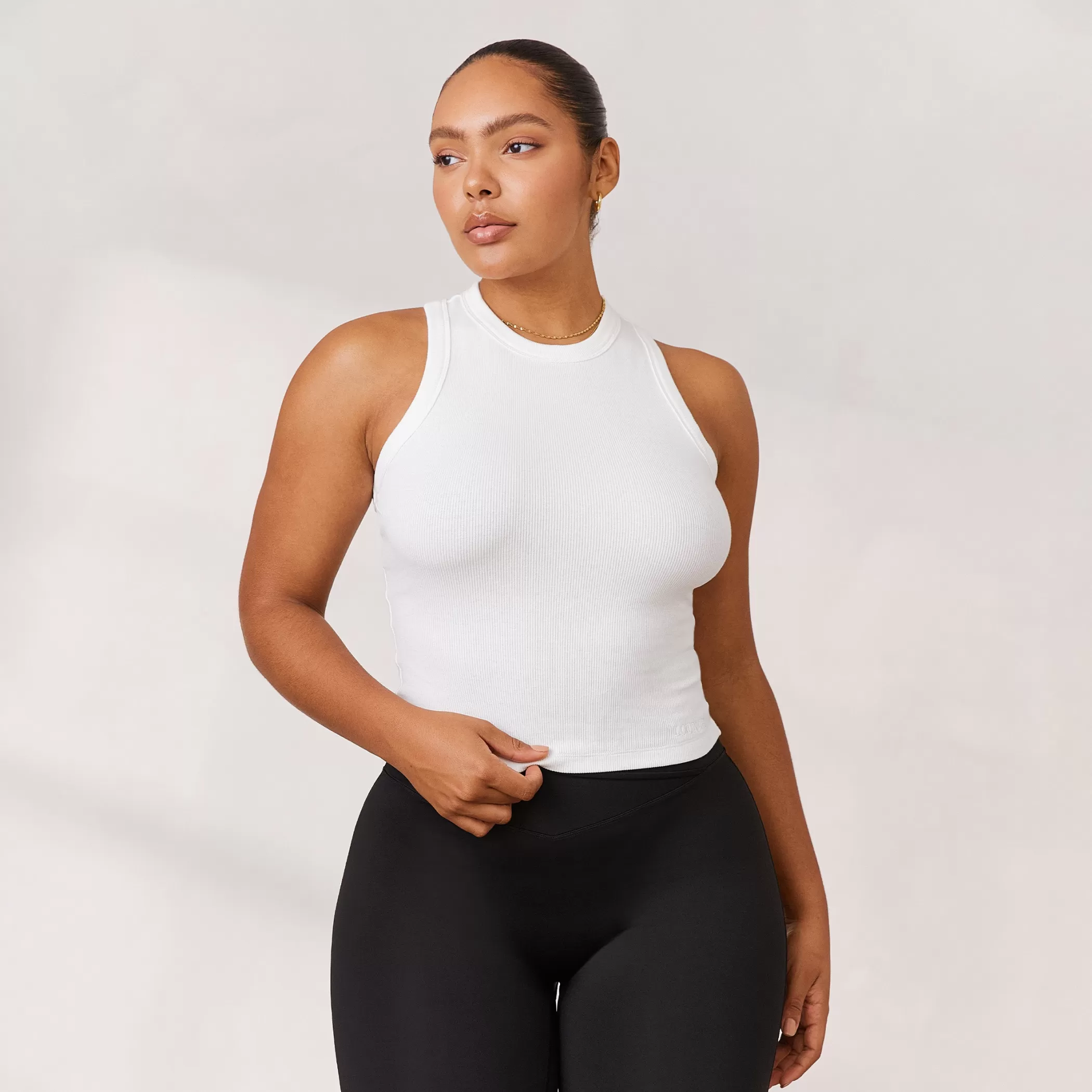 Clothing | Lounge Varsity Racerback Top - White