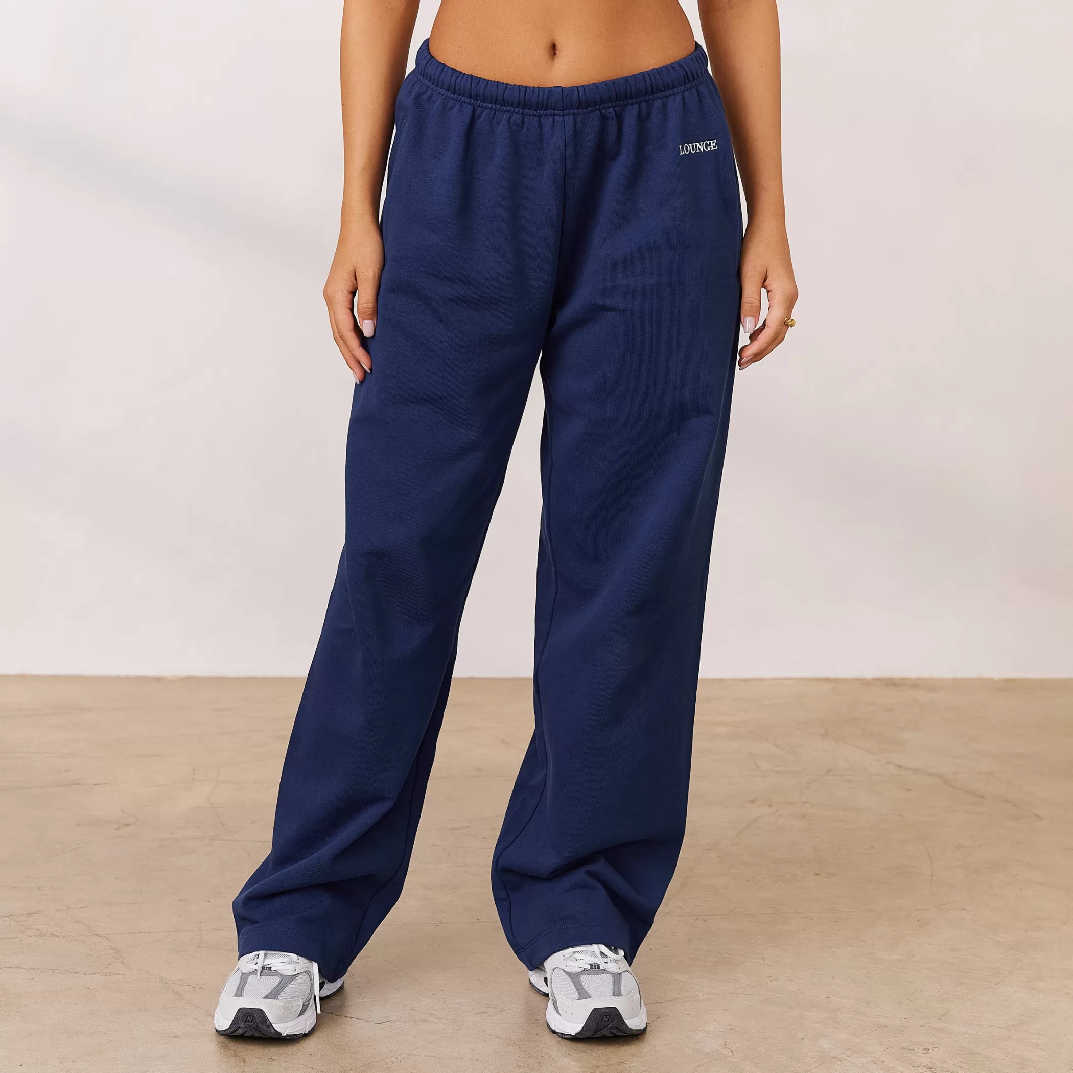 Clothing | Lounge Varsity Straight Leg Sweatpants - Navy